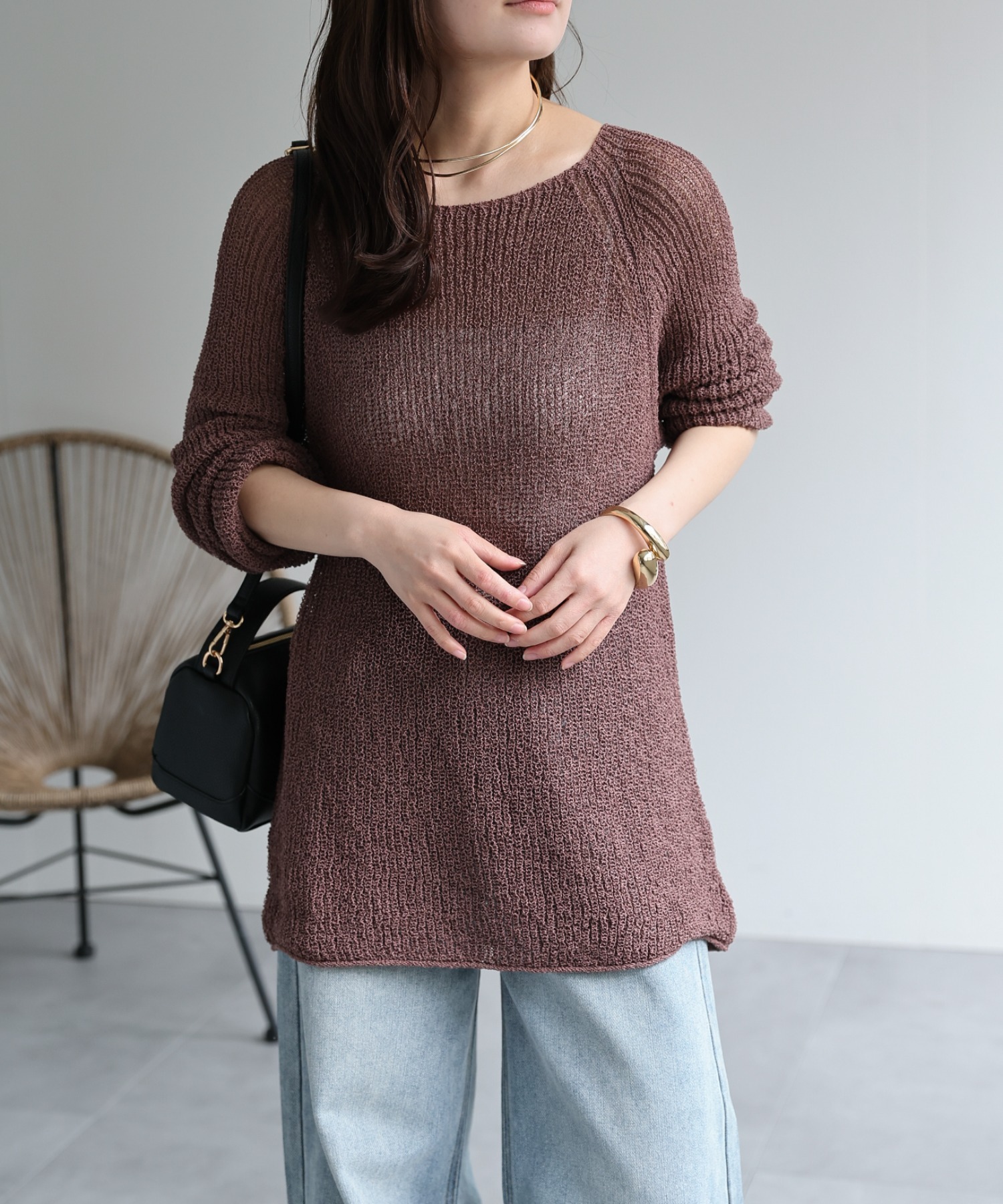 model：156cm 着用サイズ：FREE