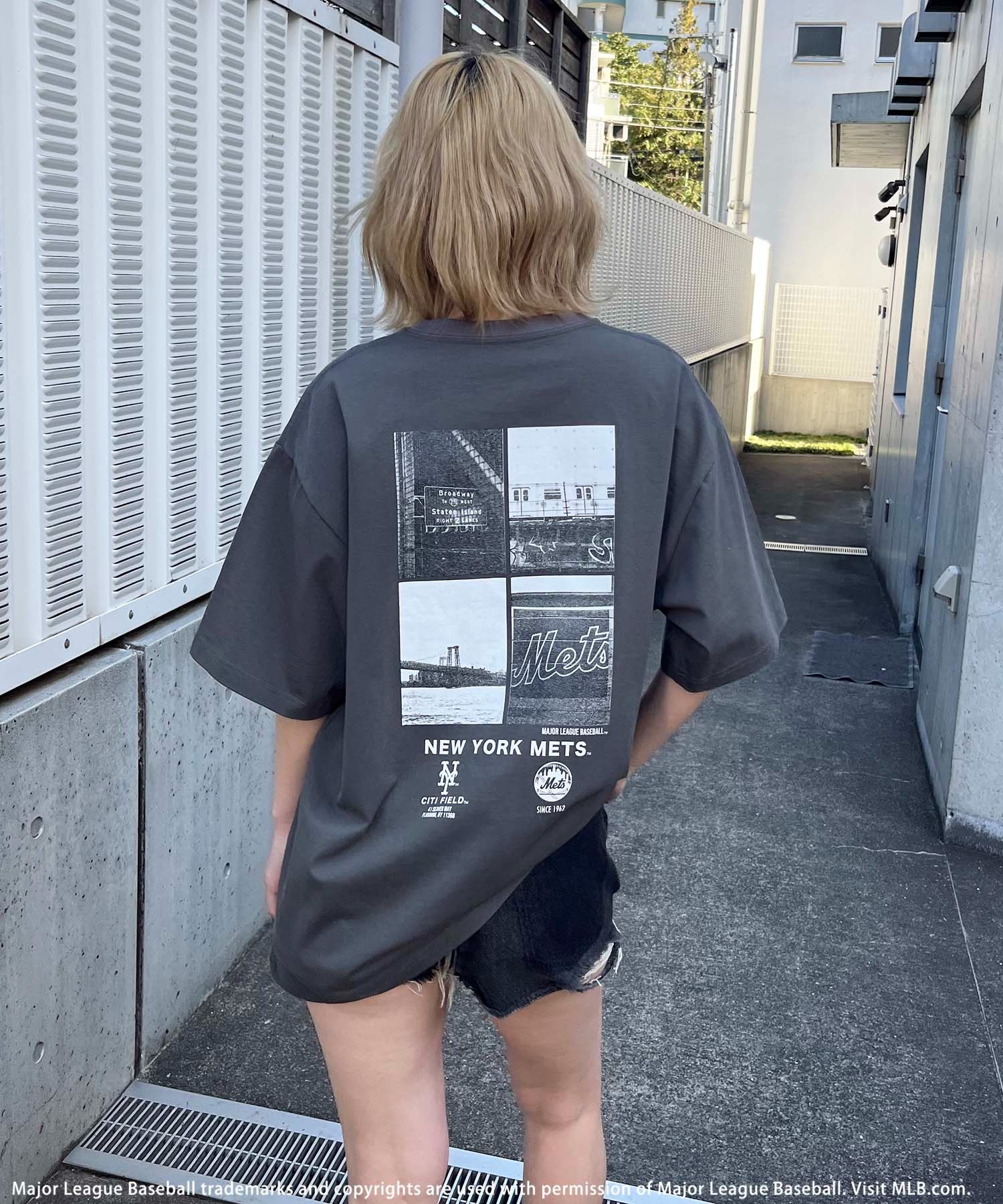 平野莉玖コラボ】【MLB】photoTシャツ BACK TO THE FIELD