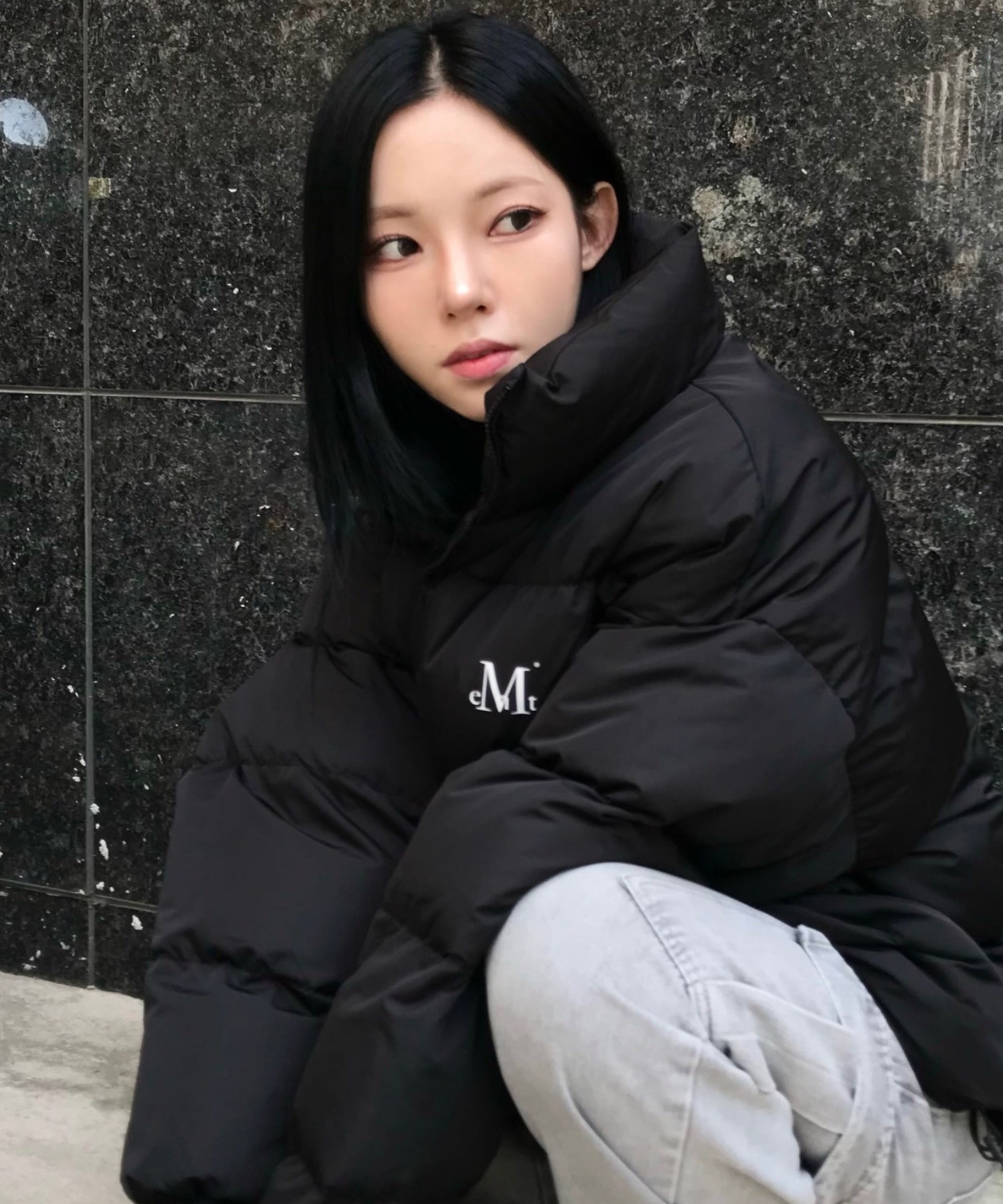 韓国ブランド✨　MUCENT ムセント　ダウンジャケット ブラックM MUCENT（ムセント） ダウンコート ダウンジャケット 「日本未発売/WEB