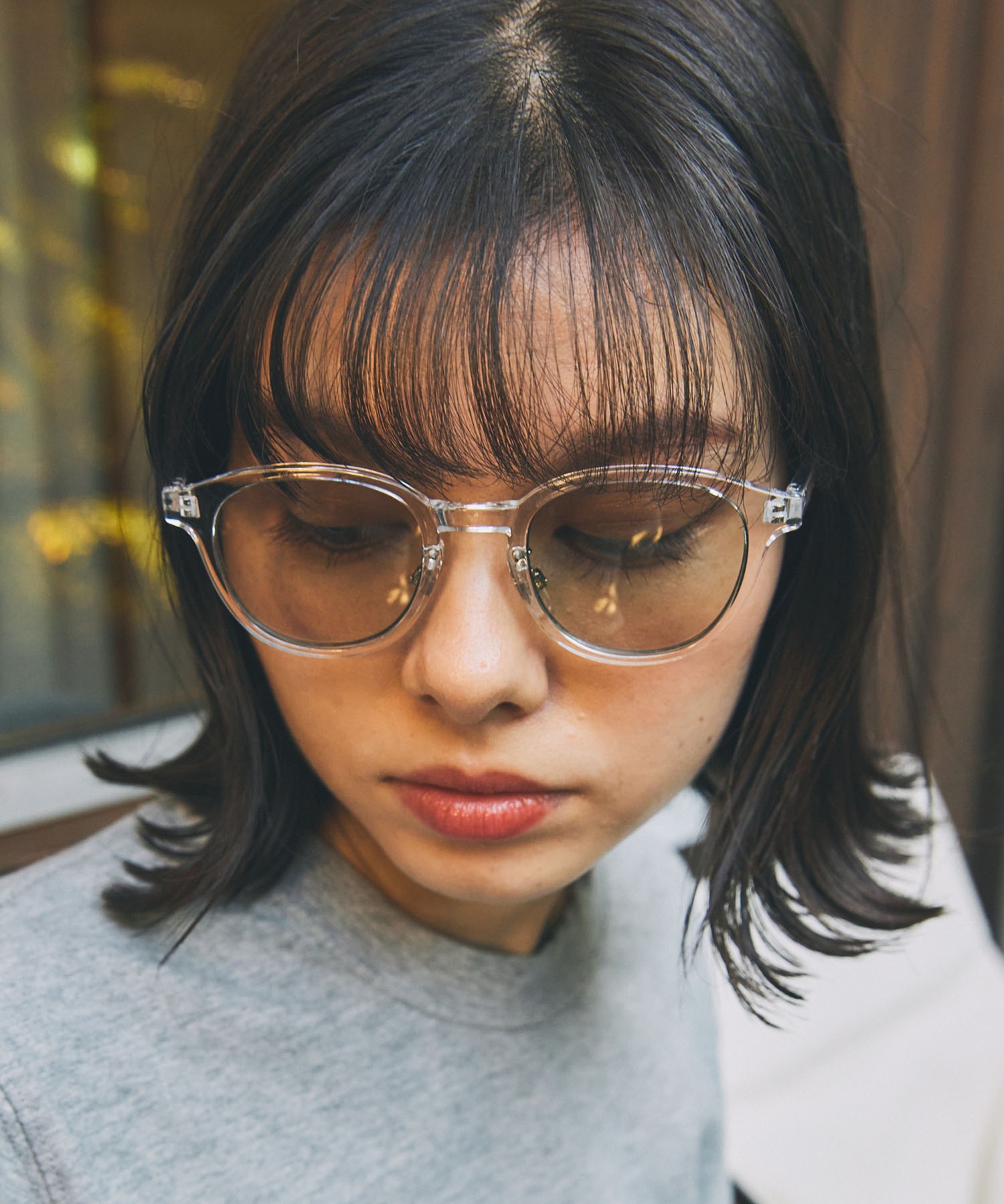 Unblend】クリアフレーム サングラス / UVカット Unblend│MONO-MART