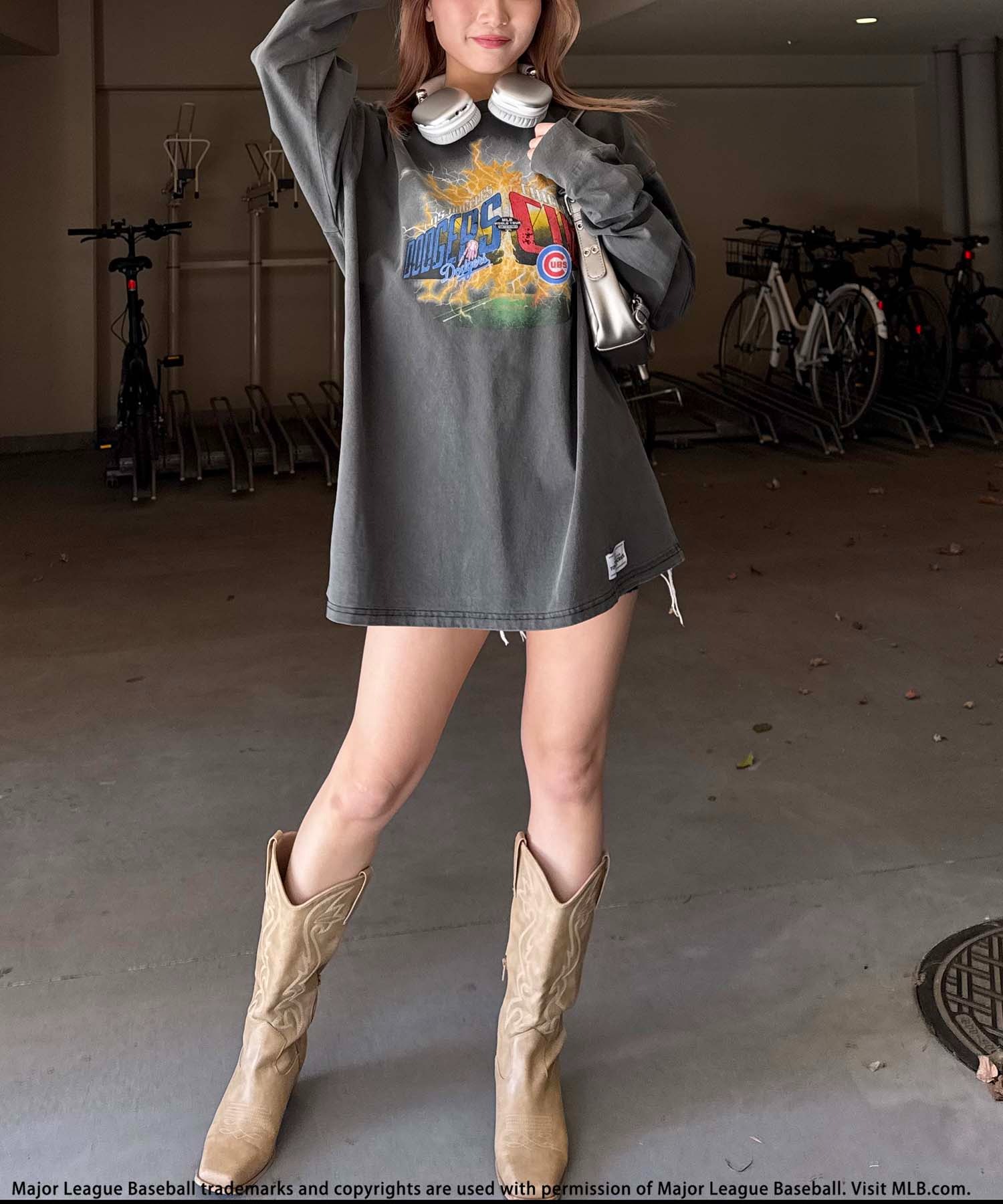tシャツ 「MLB」TOKYO SERIES 2025 アートロンTシャツ レディース メンズ MLB】TOKYO SERIES 2025 アートロンTシャツ BACK TO THE FIELD