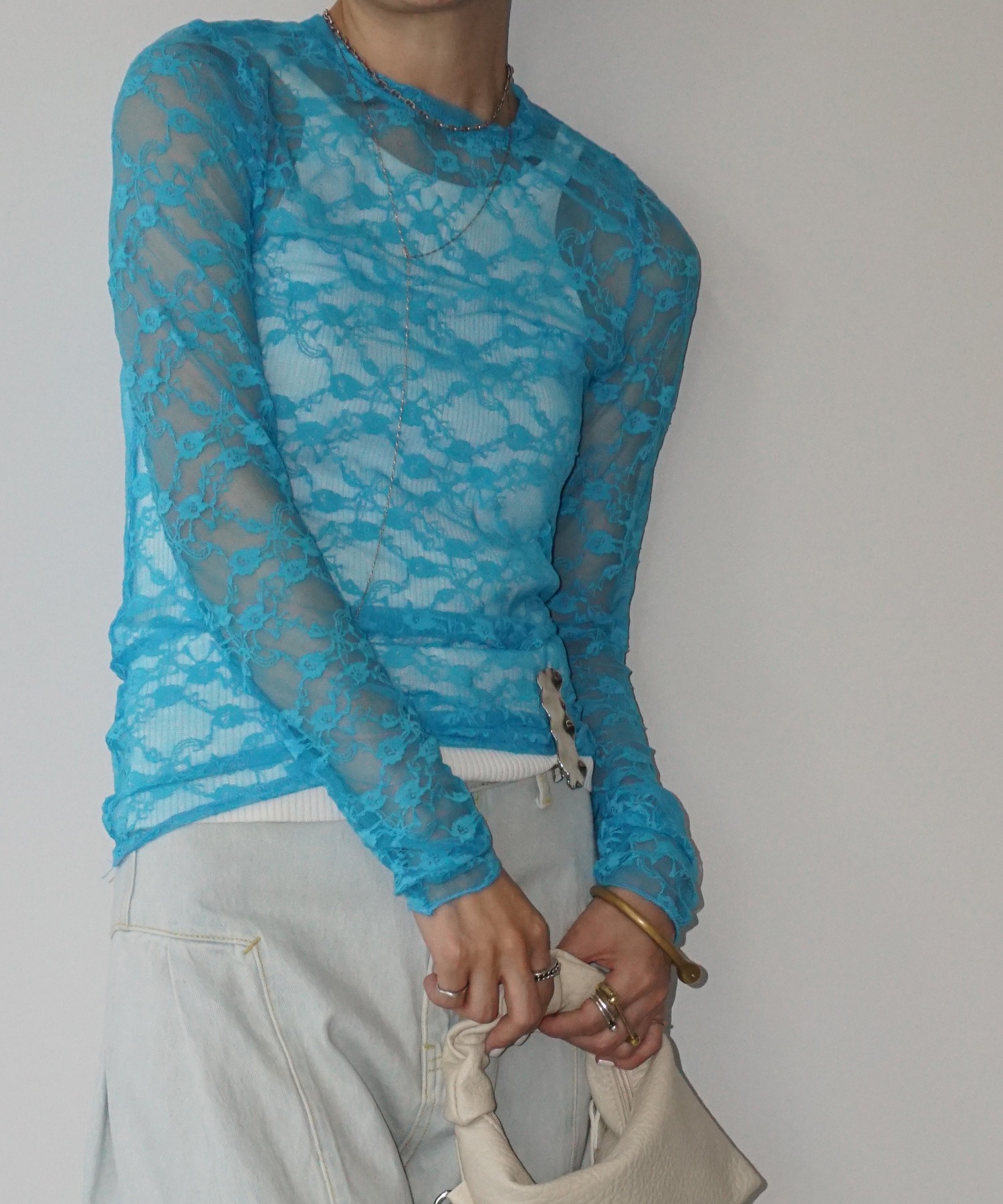 ブルーレース シアートップス chw25a025-ファッション通販サイト