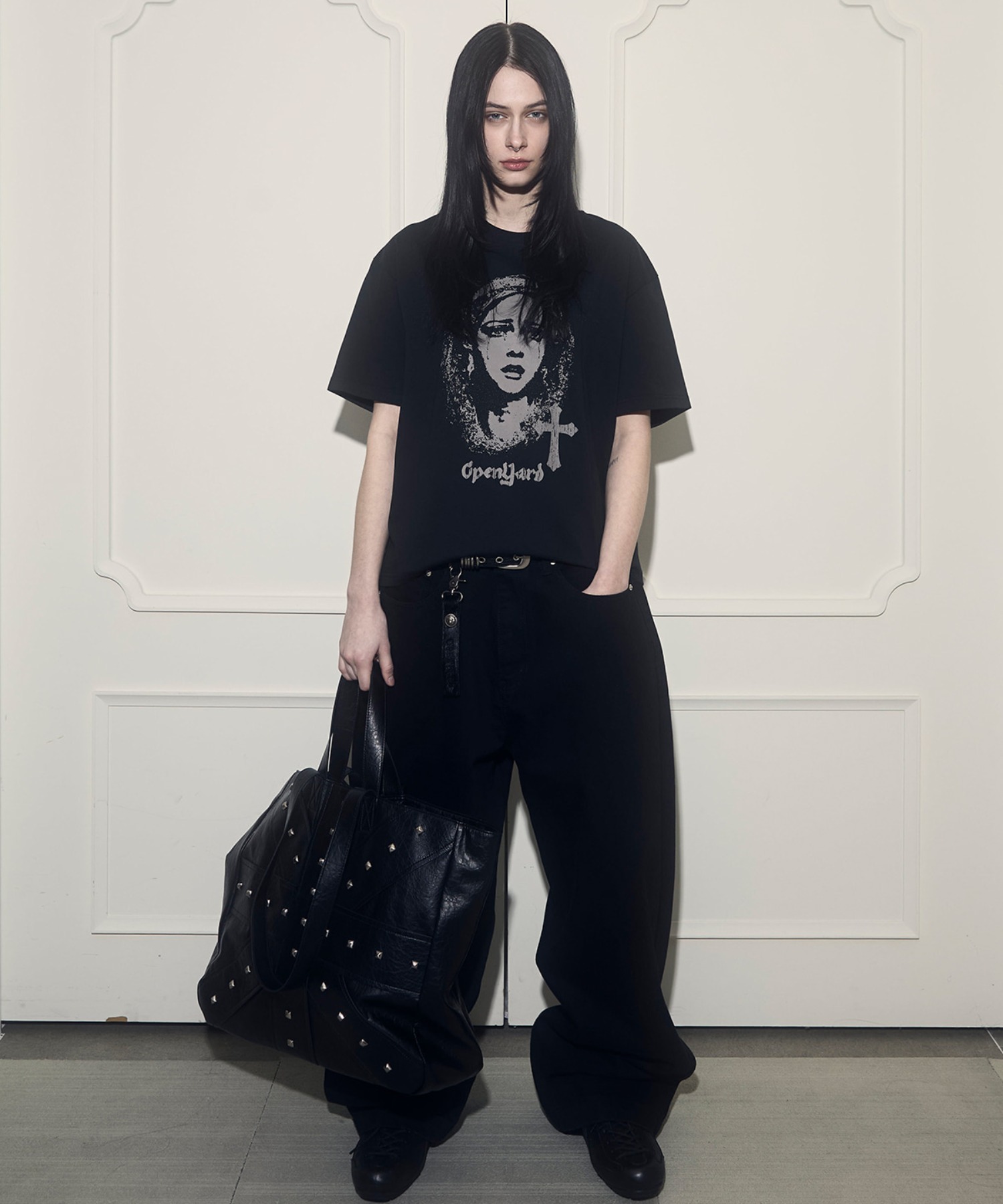 OY/オーワイ』CROSSLINE STUD TOTE BAG/クロスラインスタッズトート