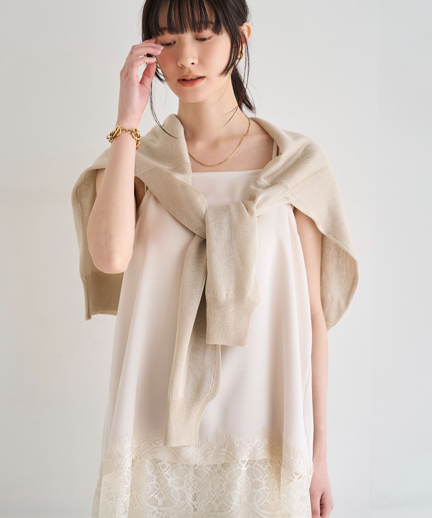 model：H166　着用サイズ：F