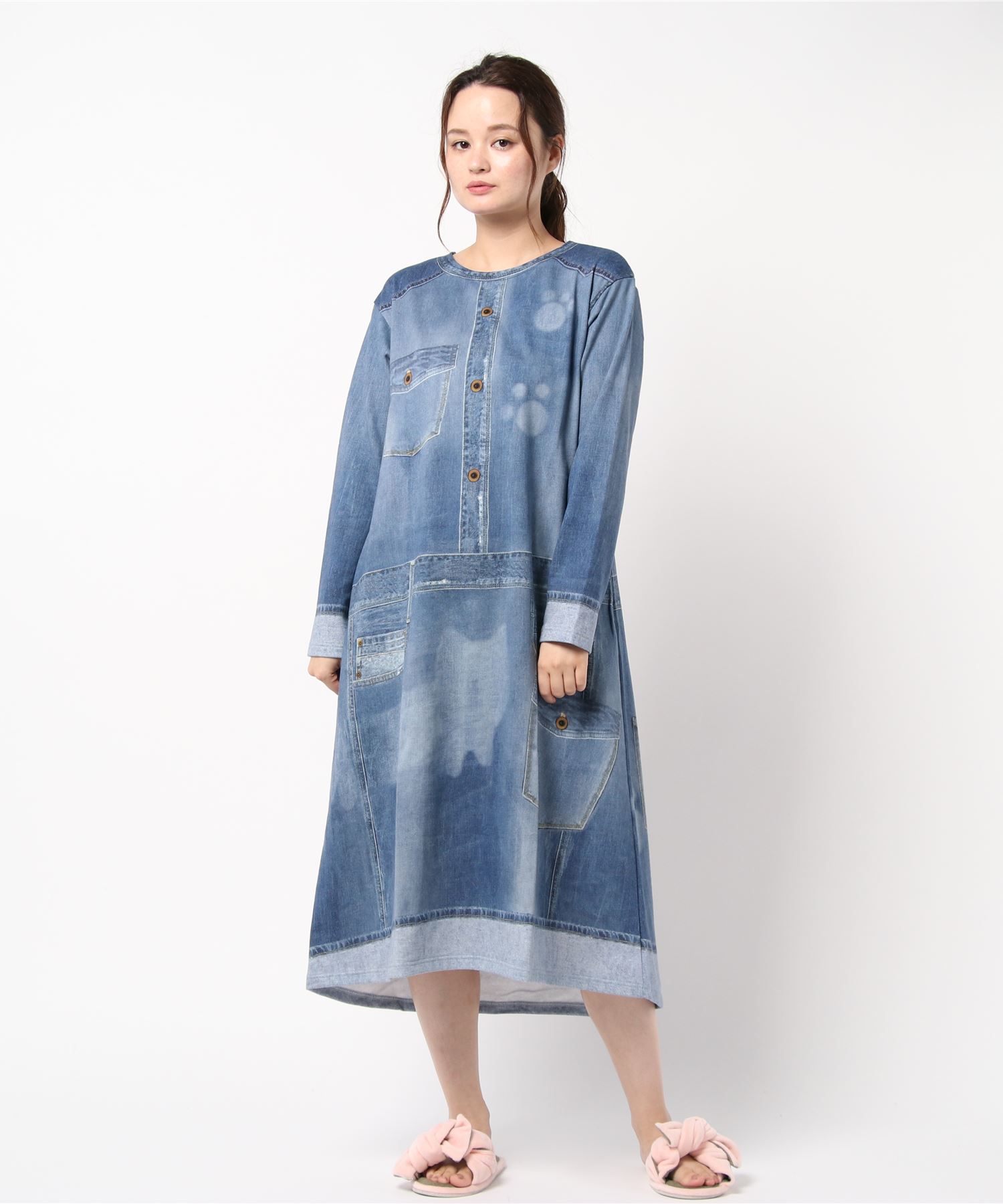 デニム風 ワンピース Csleepcenter Com