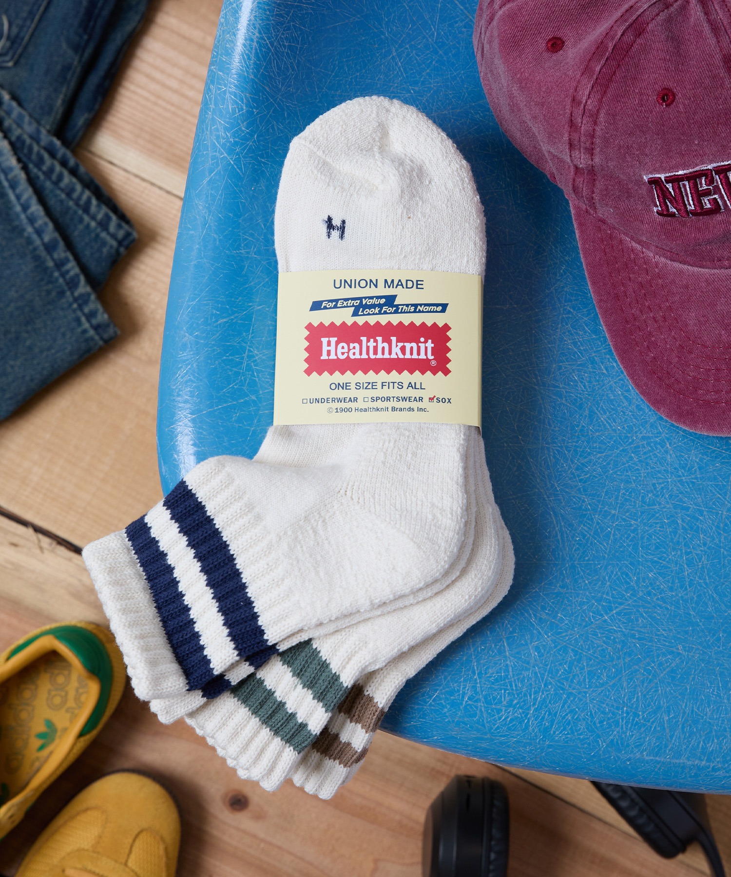 Healthknit/ヘルスニット】3足セットヘビーウェイトクォーターソックス