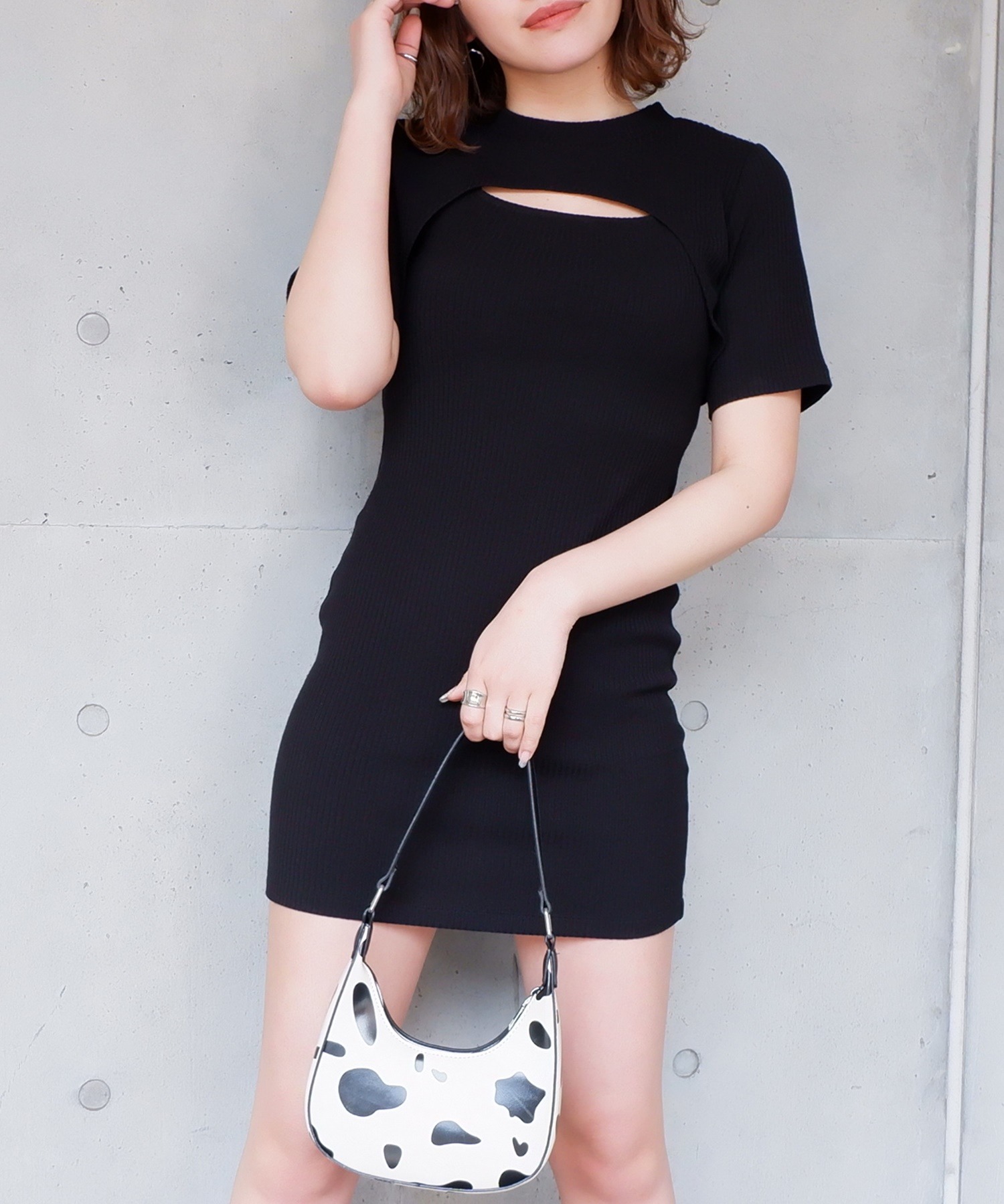 バストオープン3wayリブワンピース Spiralgirl Spiralgirl スパイラルガール公式通販