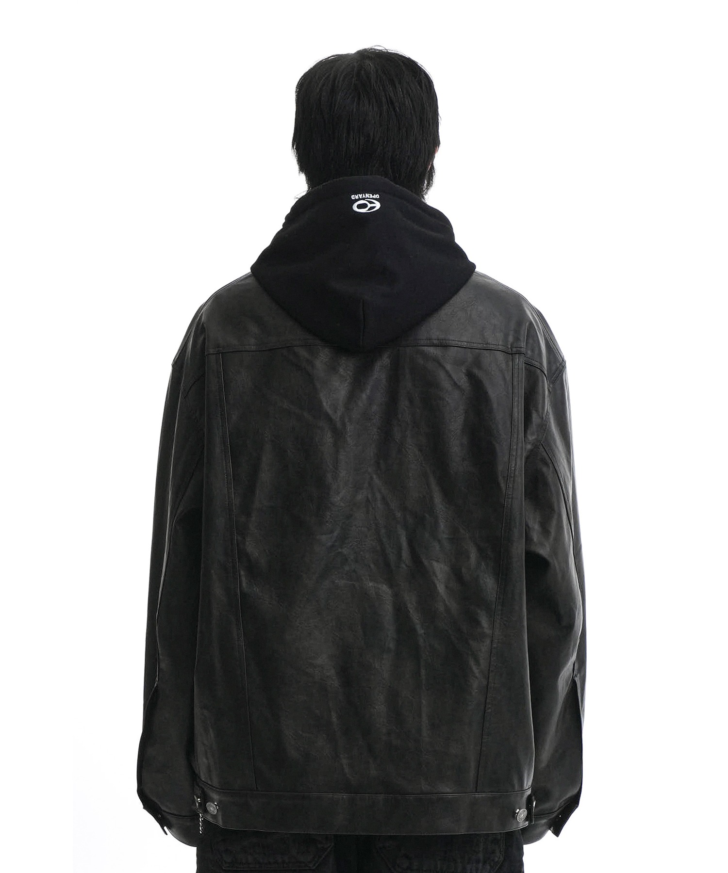 A leather trucker jacket 50 レザージャケットovy A leather TRUCKER JACKET レザー ジャケット OVY A leather