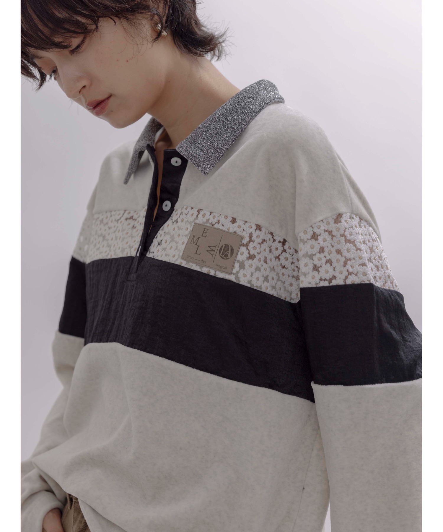 コットンベロアポロラガートップス コットンベロアポロラガートップス Eimee Law│Eimee Law