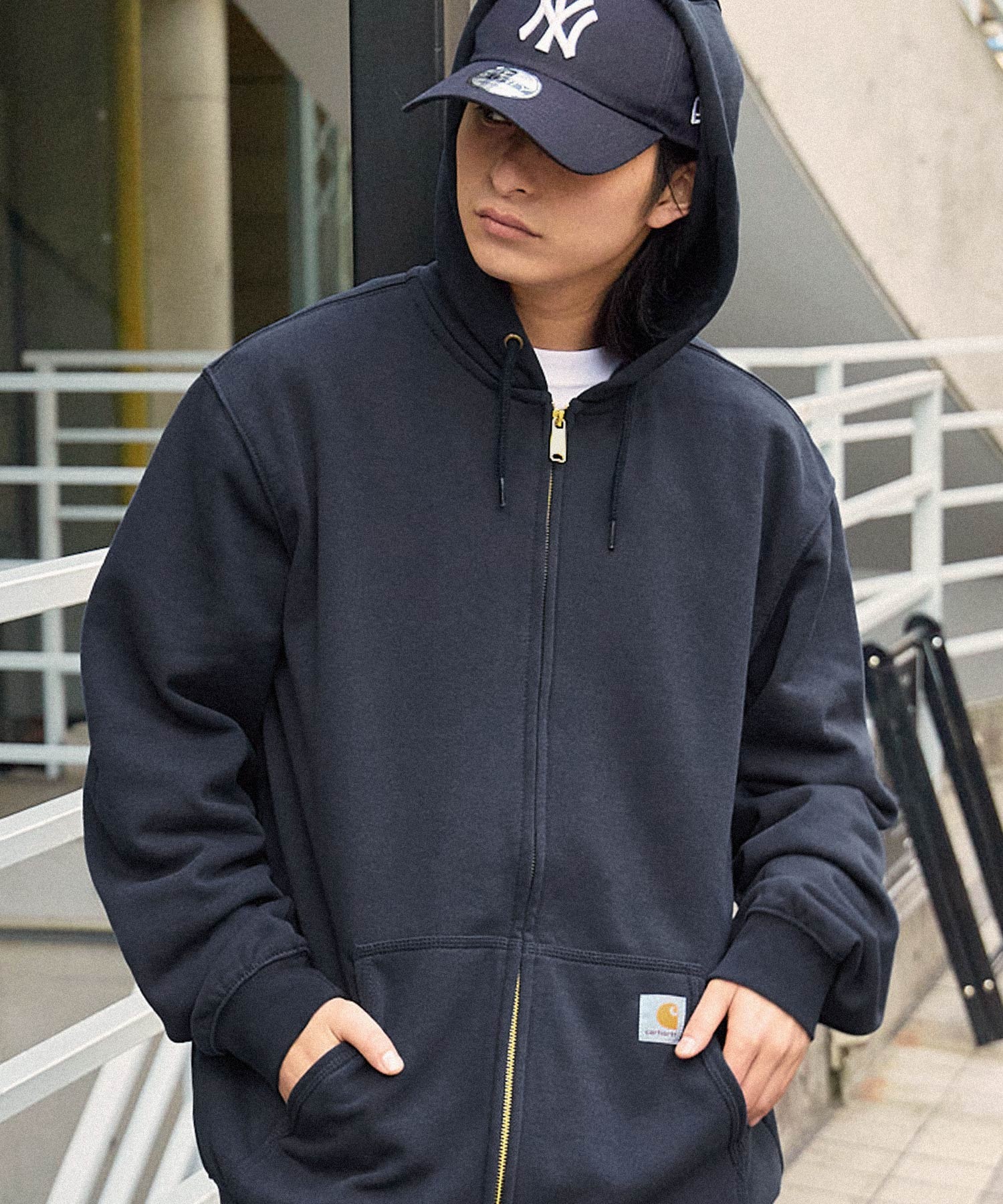 carhartt(カーハート) Midweight Hooded Zip Sweat オーバーサイズ裏 