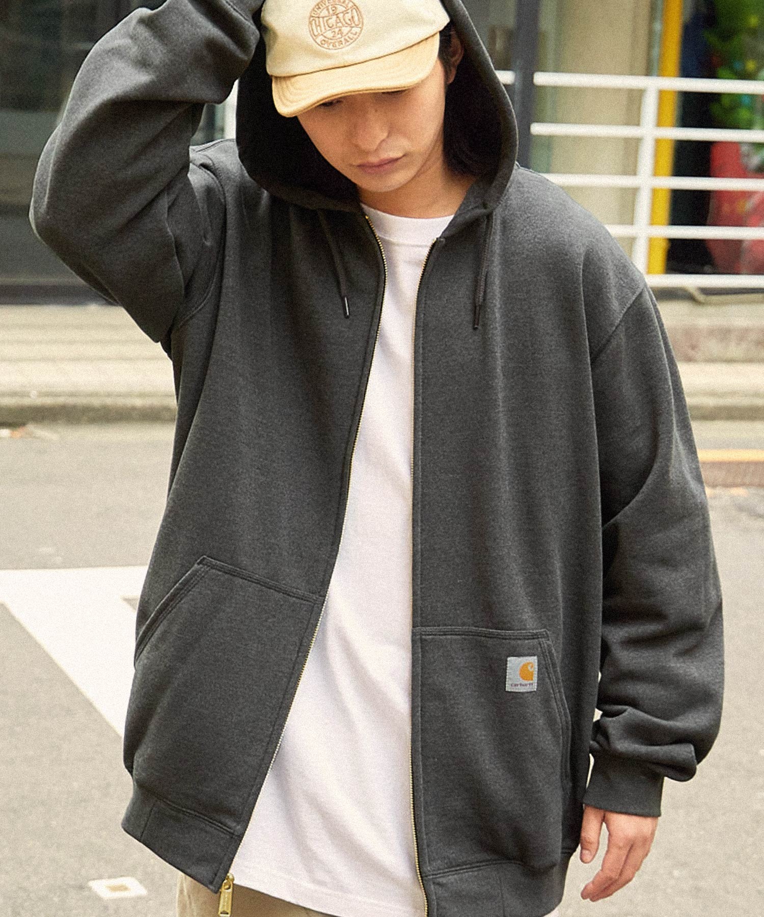 carhartt(カーハート) Midweight Hooded Zip Sweat オーバーサイズ裏 