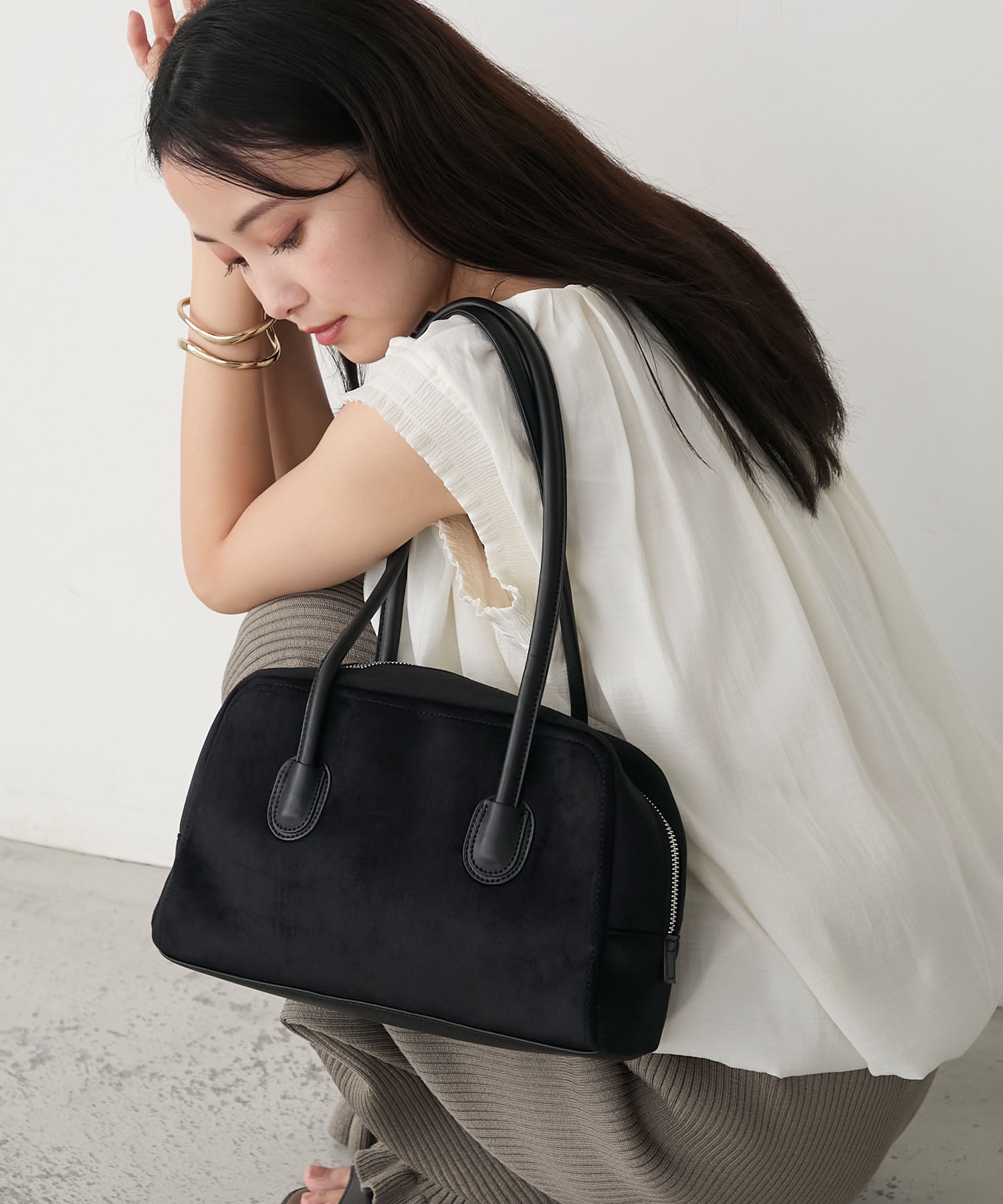 forksy.】ヴィンテージライクボストンバッグ forksy.│MONO-MART