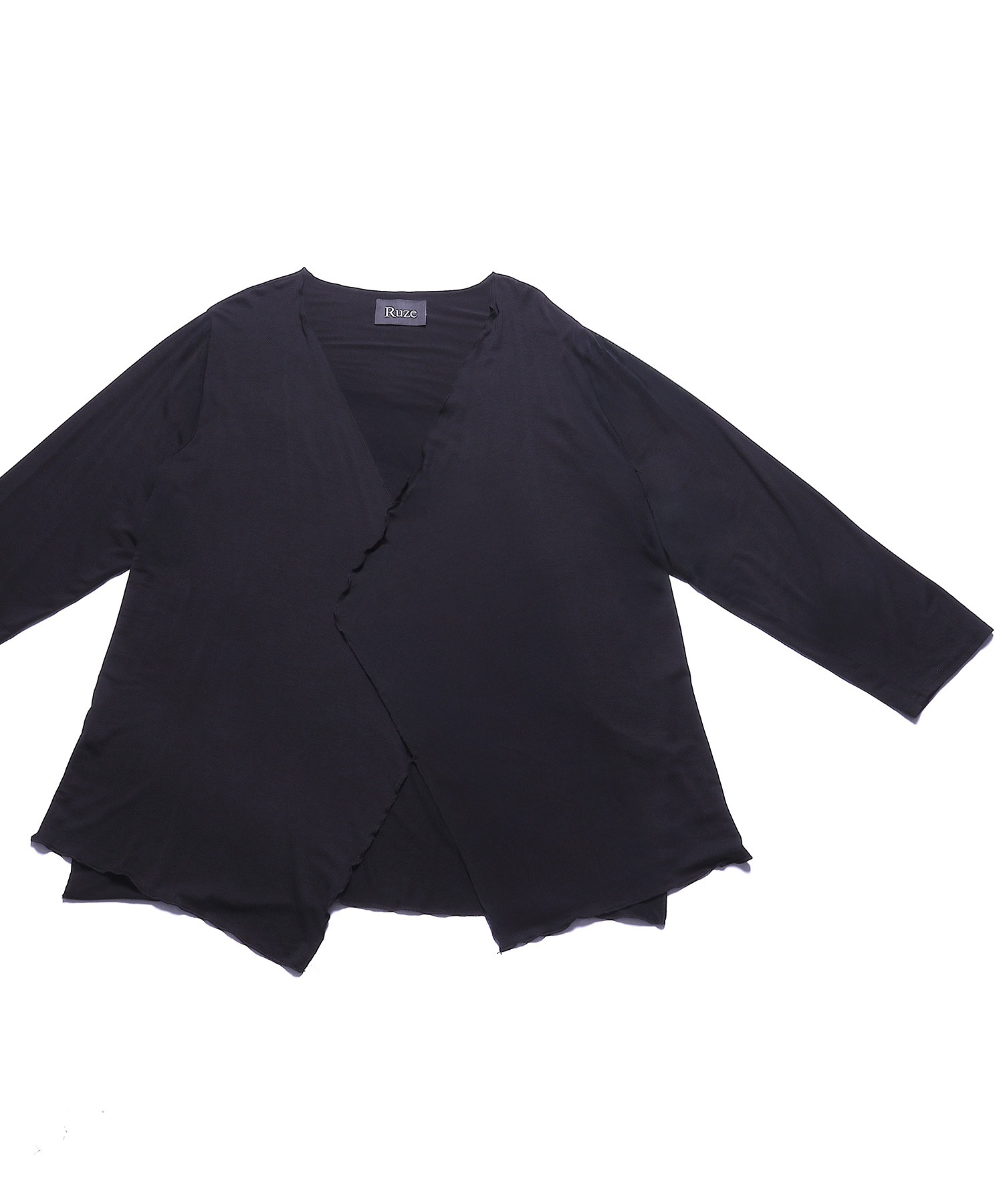 Irregular hem gown cardigan — кардиган с неровным подолом