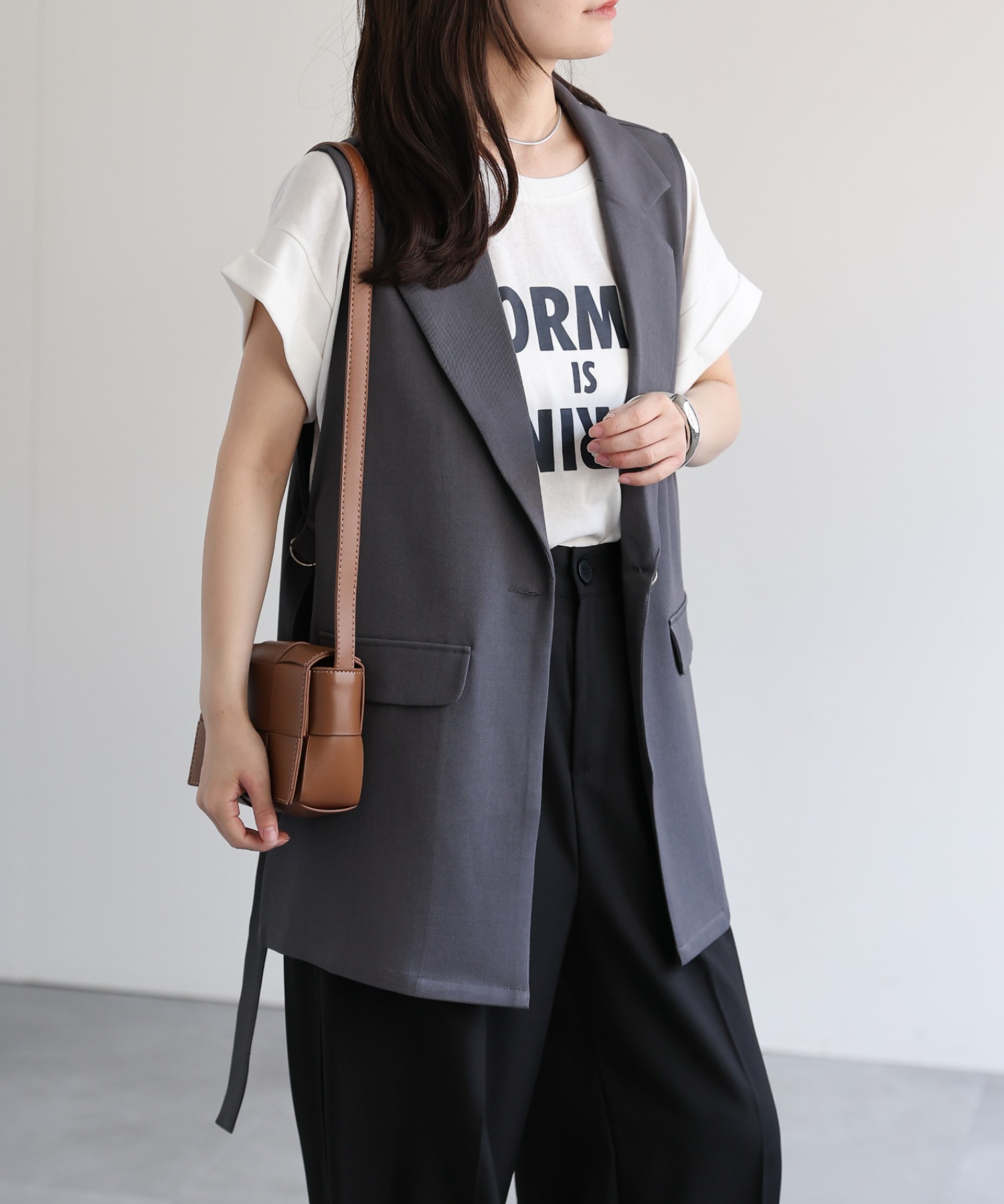 model：156cm 着用サイズ：FREE