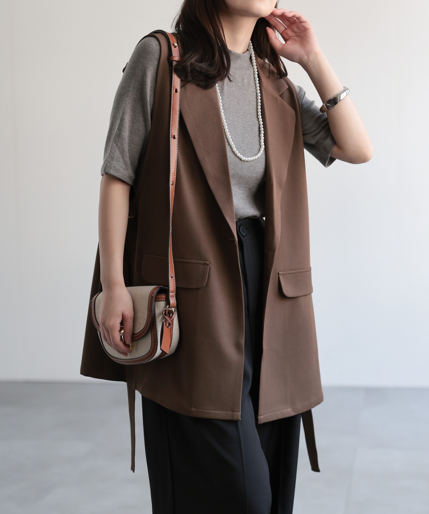 model：156cm 着用サイズ：FREE