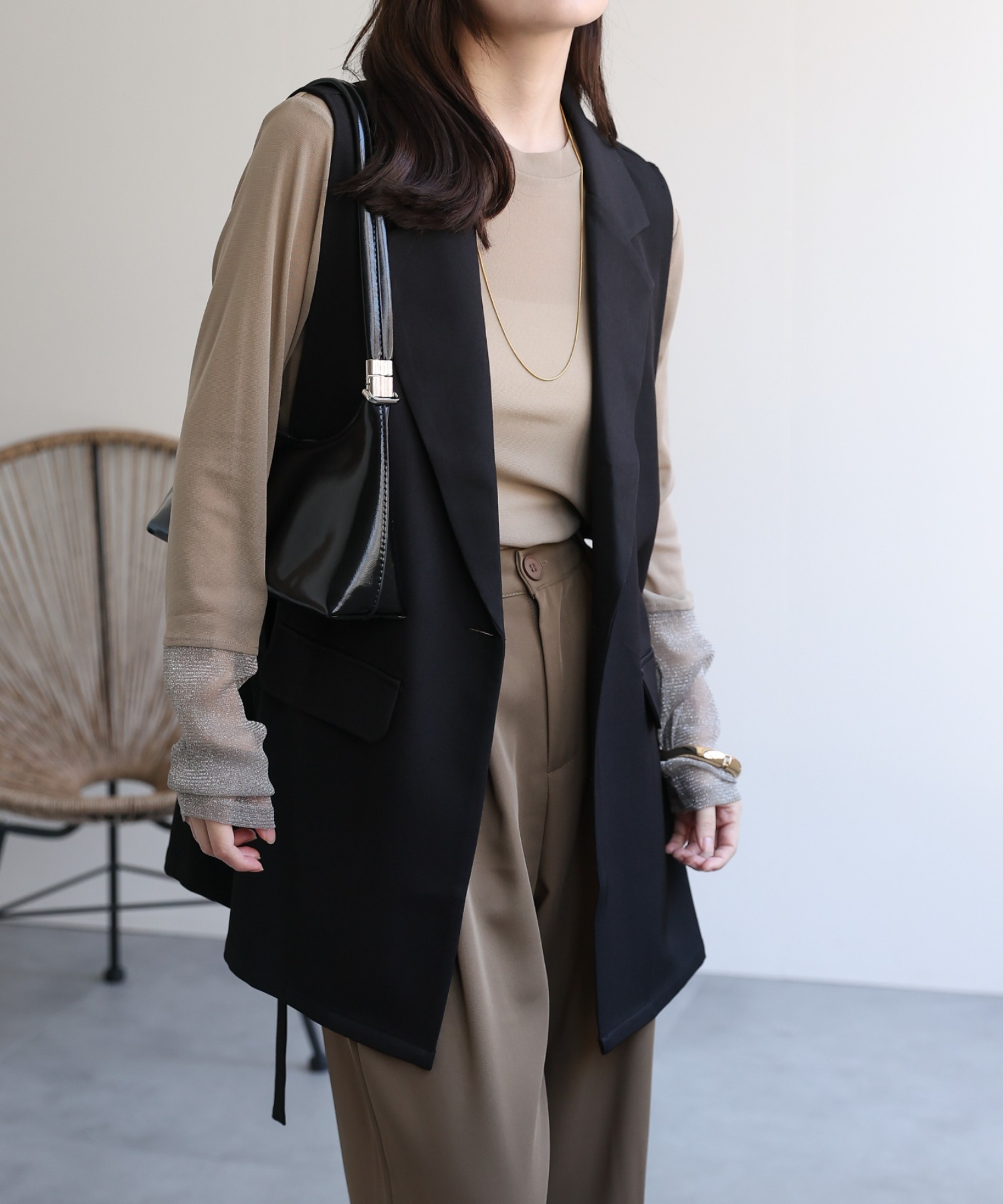 model：156cm 着用サイズ：FREE