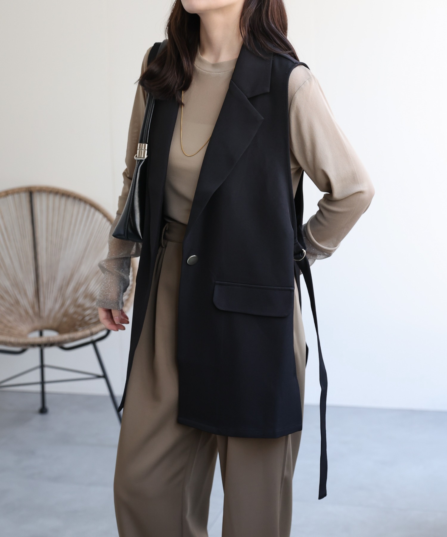 model：156cm 着用サイズ：FREE