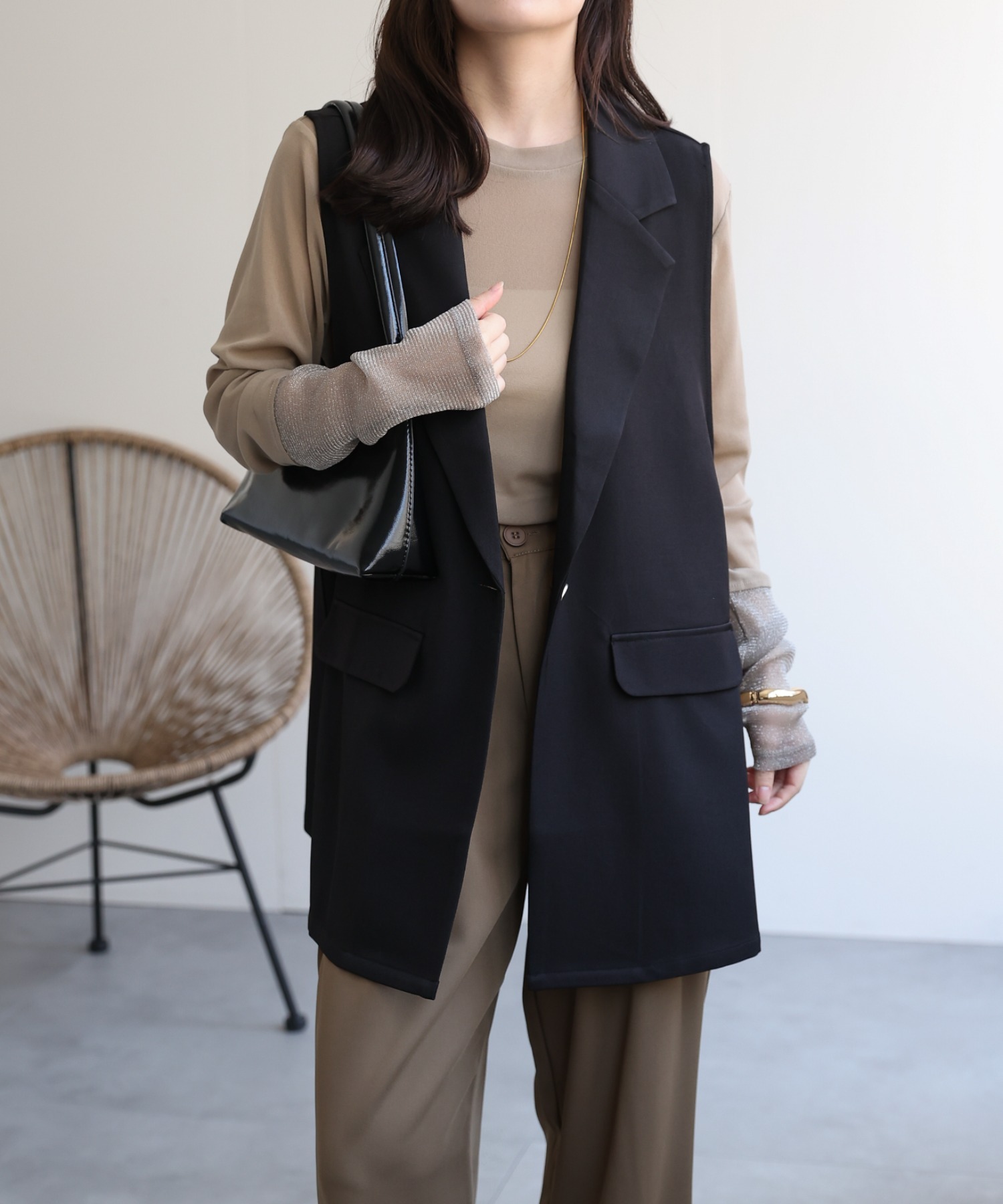 model：156cm 着用サイズ：FREE
