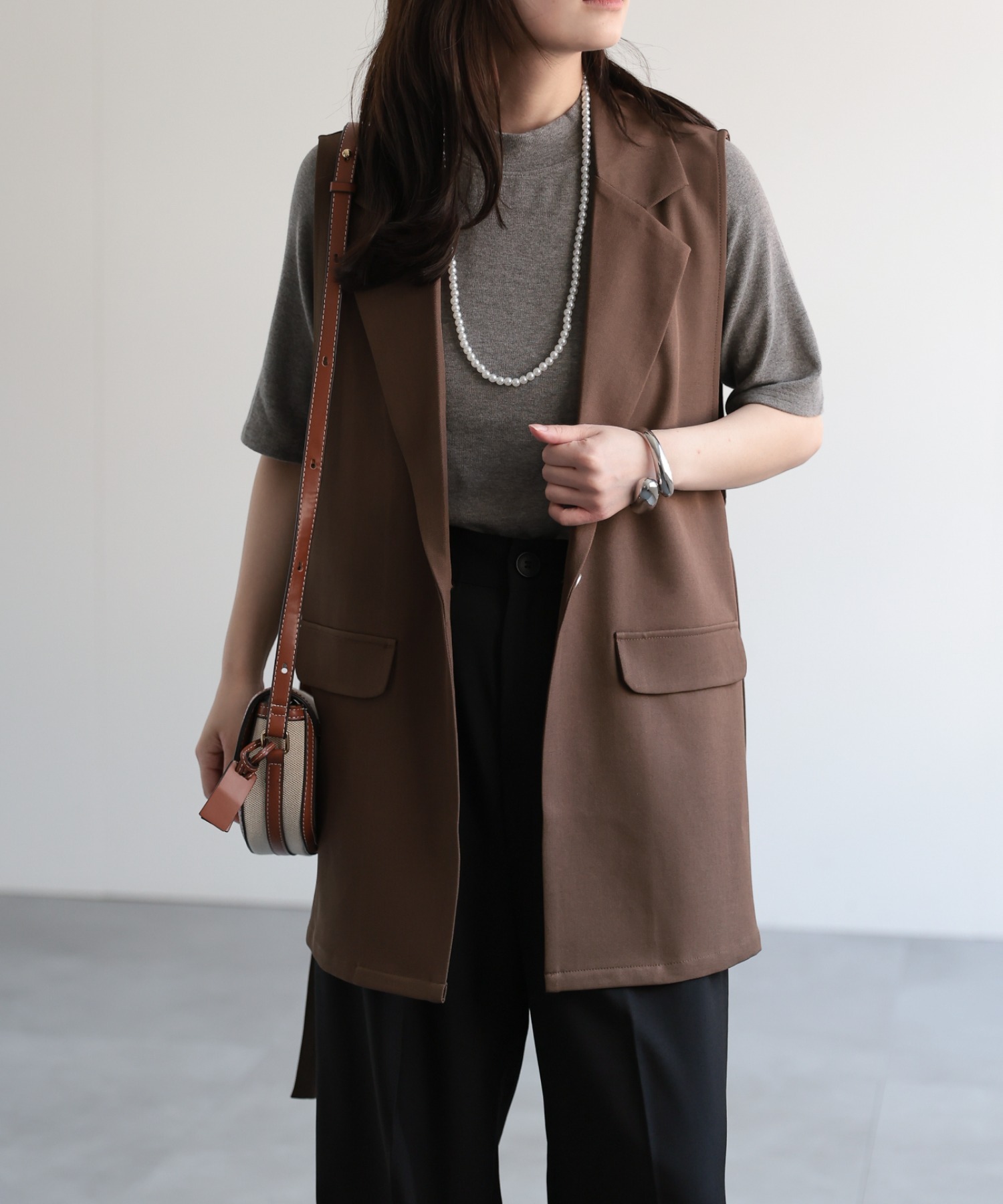 model：156cm 着用サイズ：FREE
