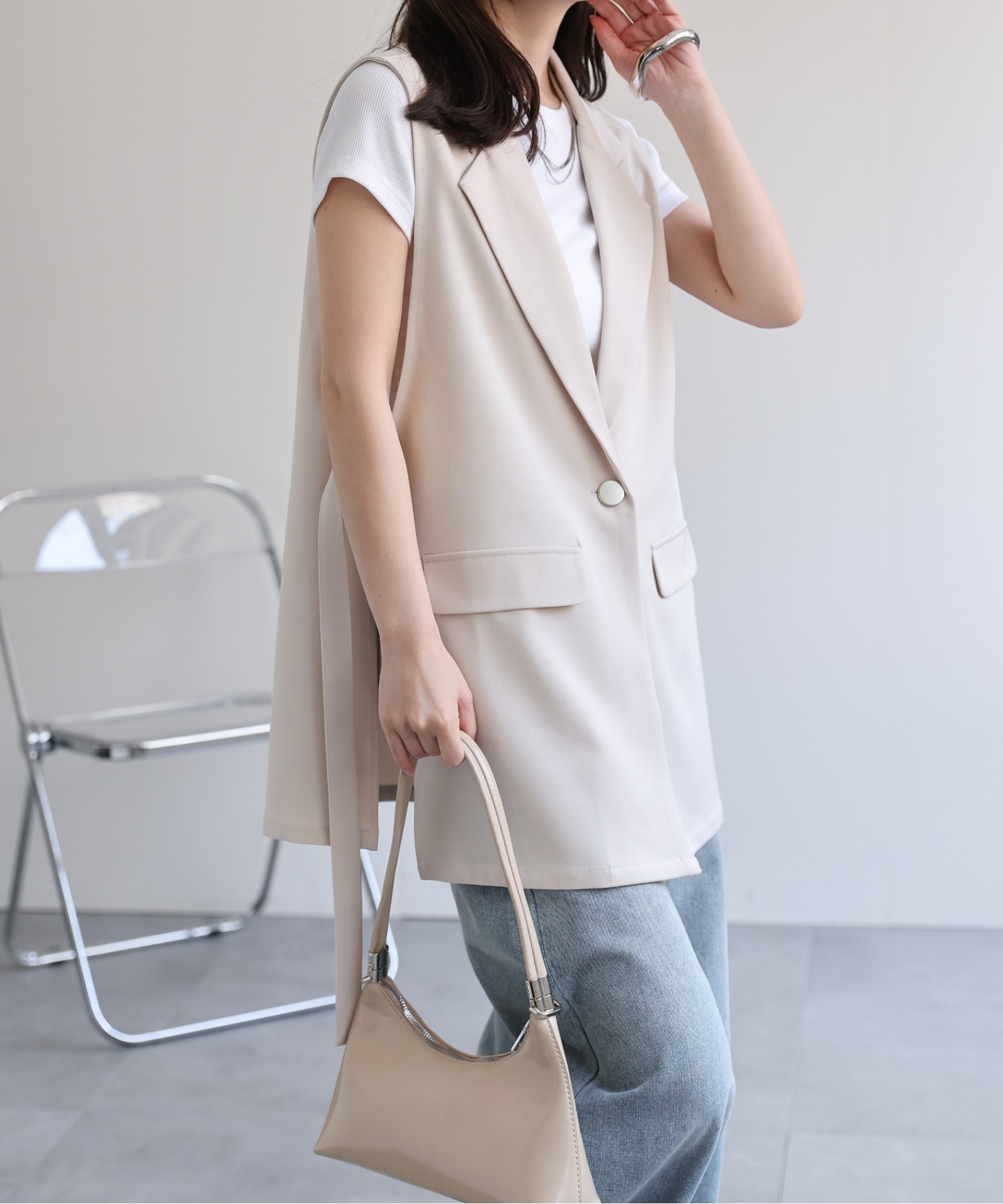 model：156cm 着用サイズ：FREE