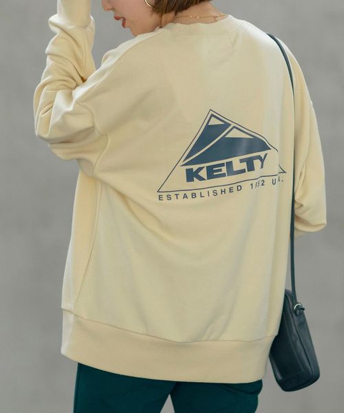 coen コーエン レディース KELTY(ケルティ)別注裏毛スウェットプルオーバー(WEB限定カラー) トップス クリーム 送料無料