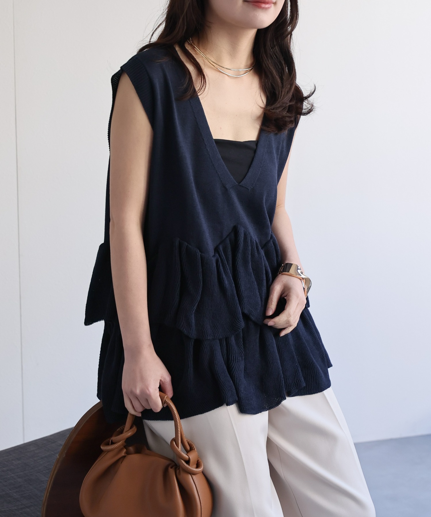 model：156cm 着用サイズ：FREE