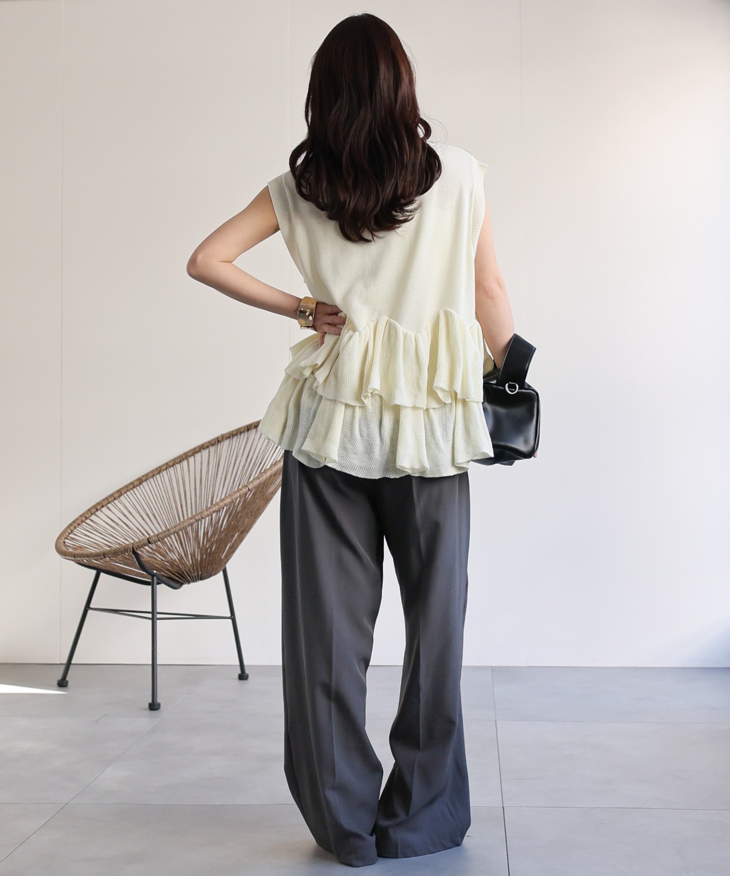 model：156cm 着用サイズ：FREE