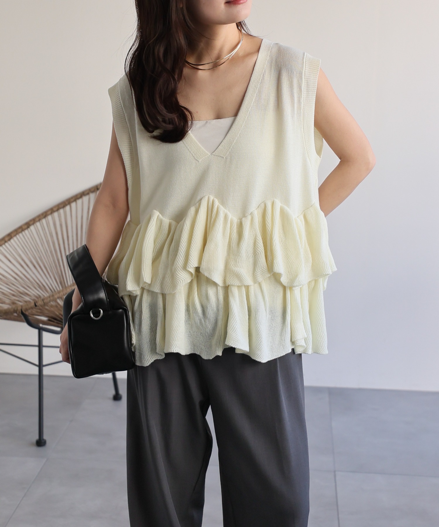 model：156cm 着用サイズ：FREE