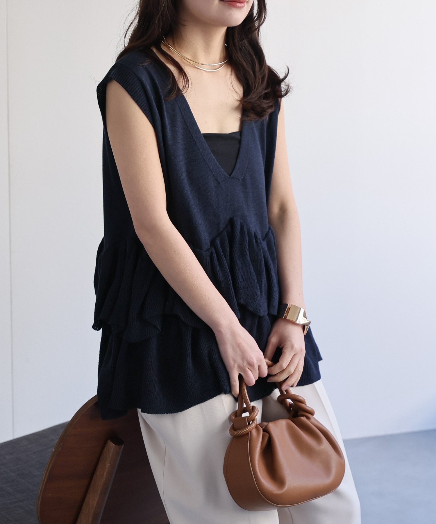 model：156cm 着用サイズ：FREE