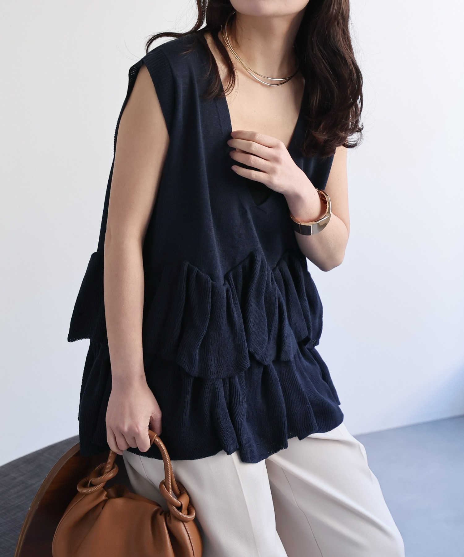 model：156cm 着用サイズ：FREE