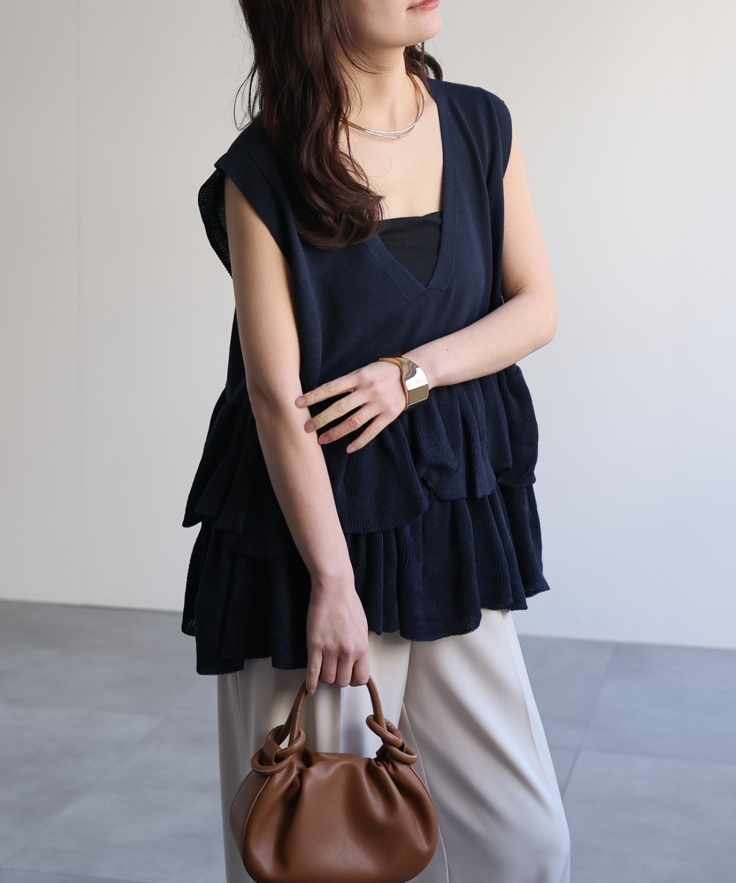 model：156cm 着用サイズ：FREE