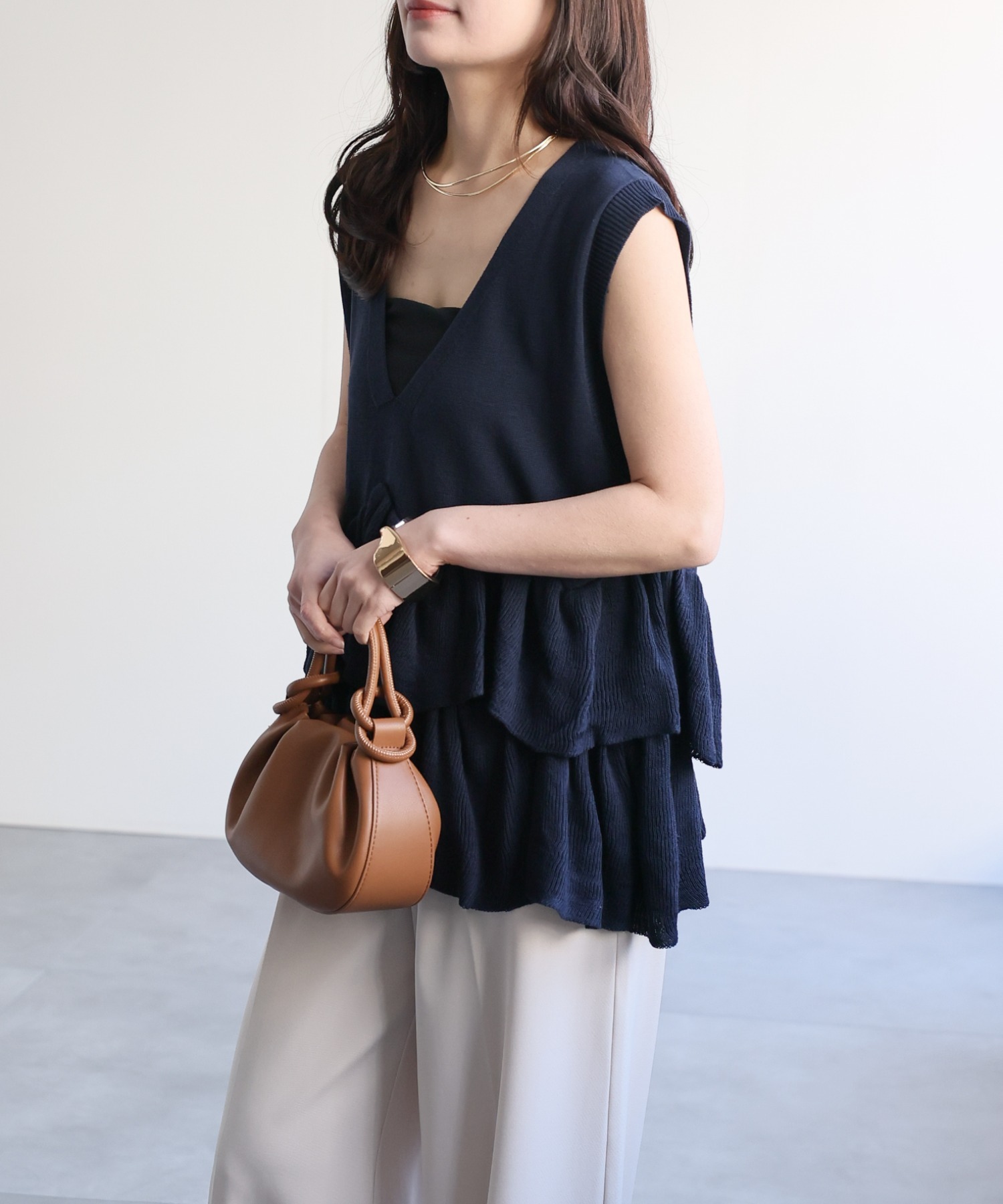 model：156cm 着用サイズ：FREE