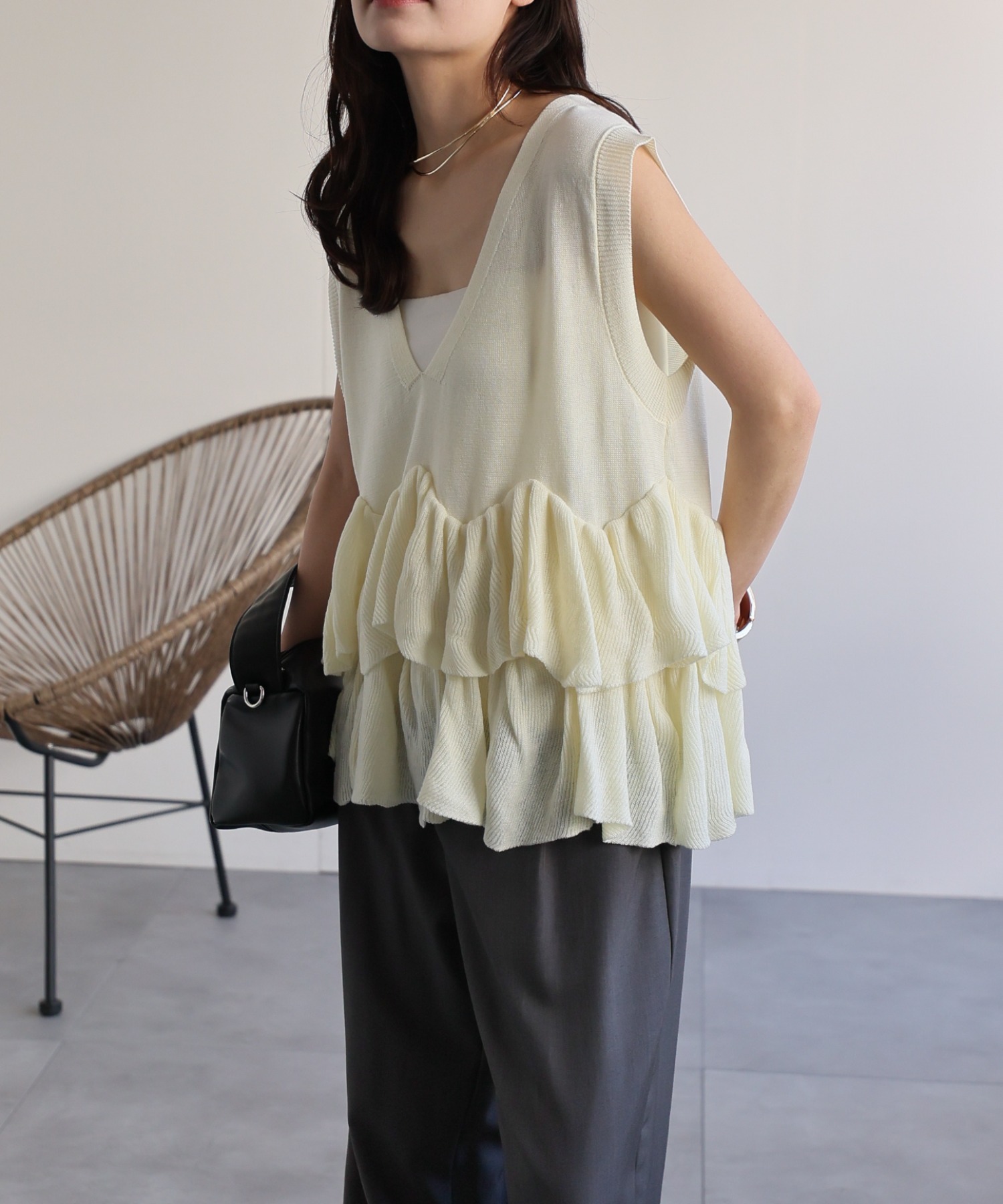 model：156cm 着用サイズ：FREE