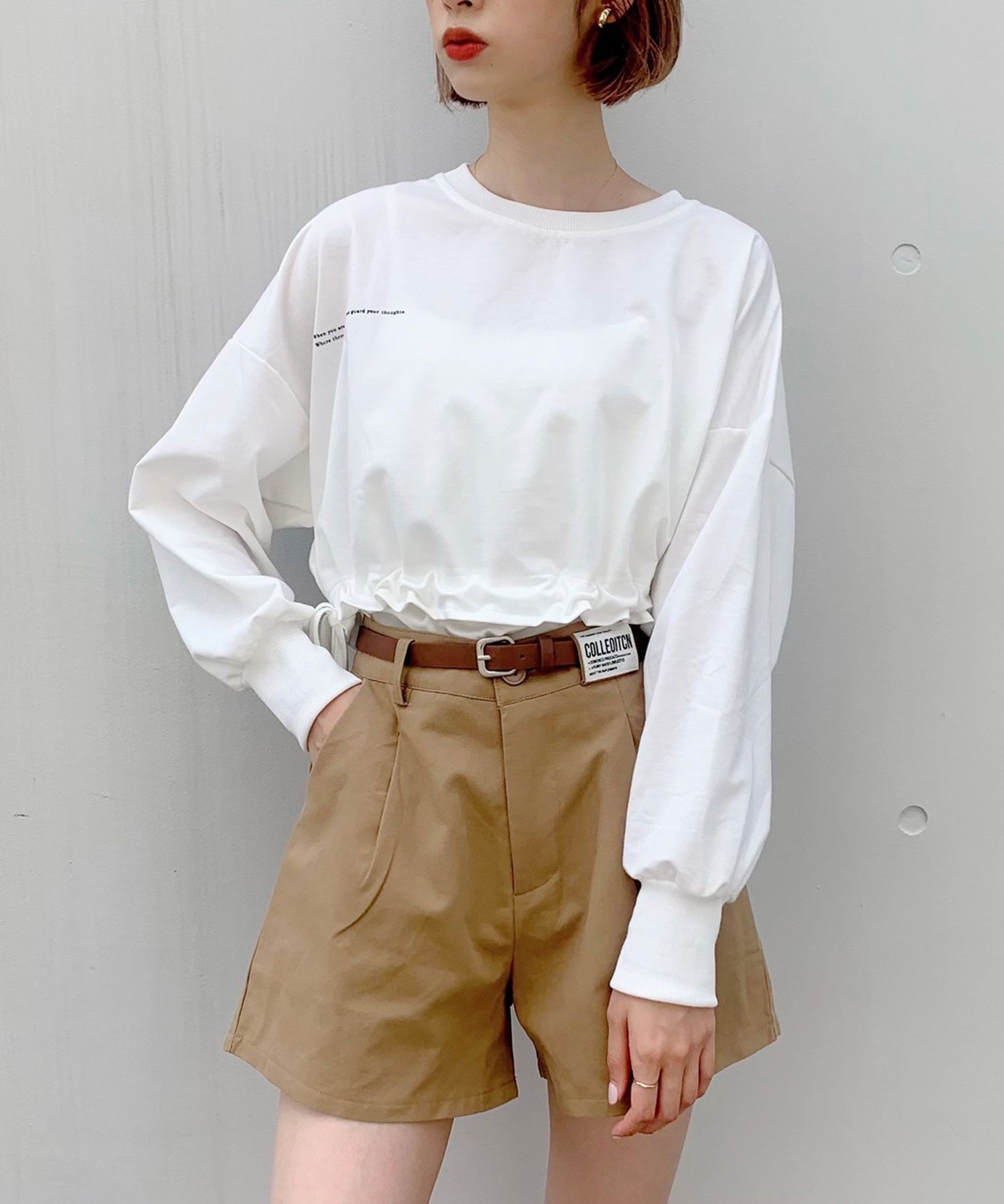 Titty Co Petit ベルト付きショーパン Titty Co Petit Titty Co Online Store ティティーアンドコーオンラインストア