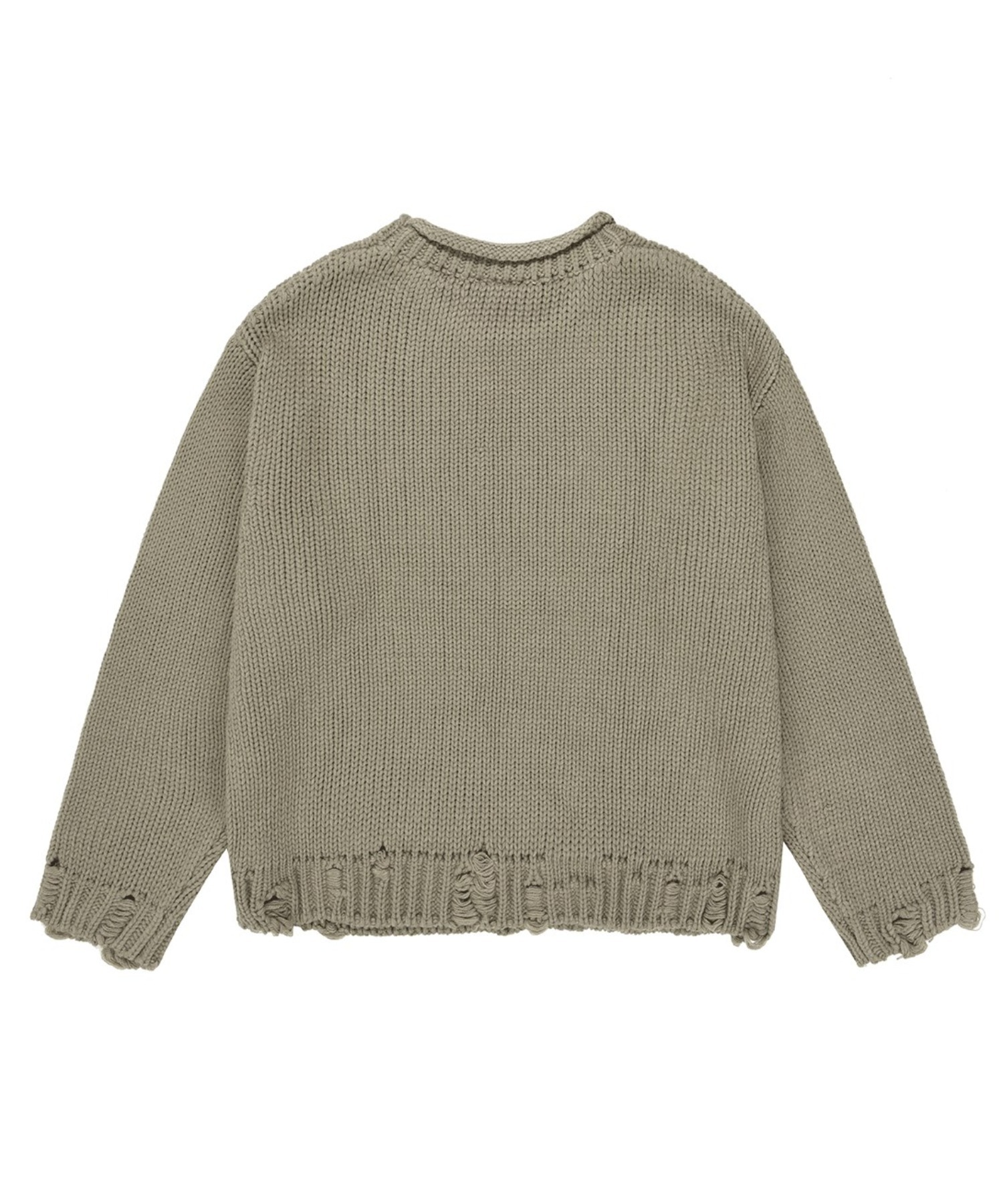 OY/オーワイ』 HEART STICH DESTOYED KNIT/ハートステッチデザイン 