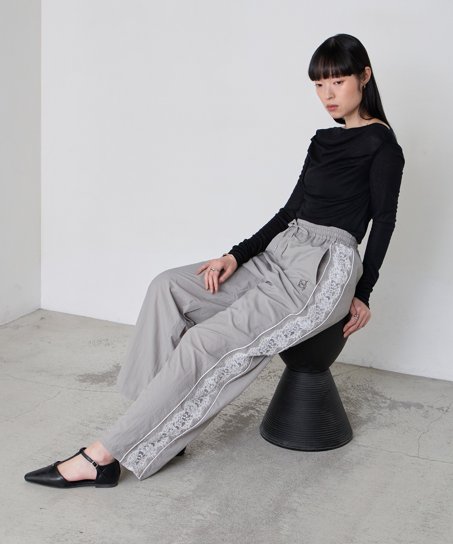 forksy.】レースシアーライントラックパンツ forksy.│MONO-MART