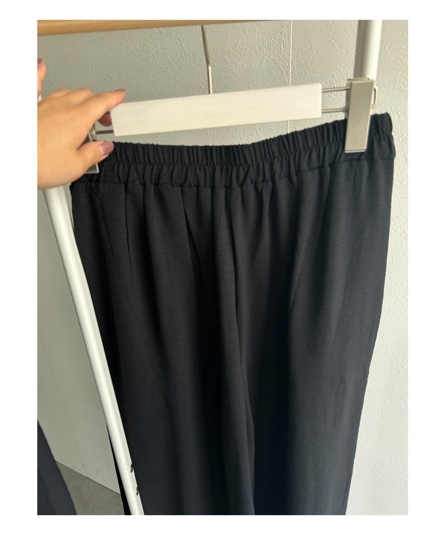 後はゴム仕様で楽々着用できます。