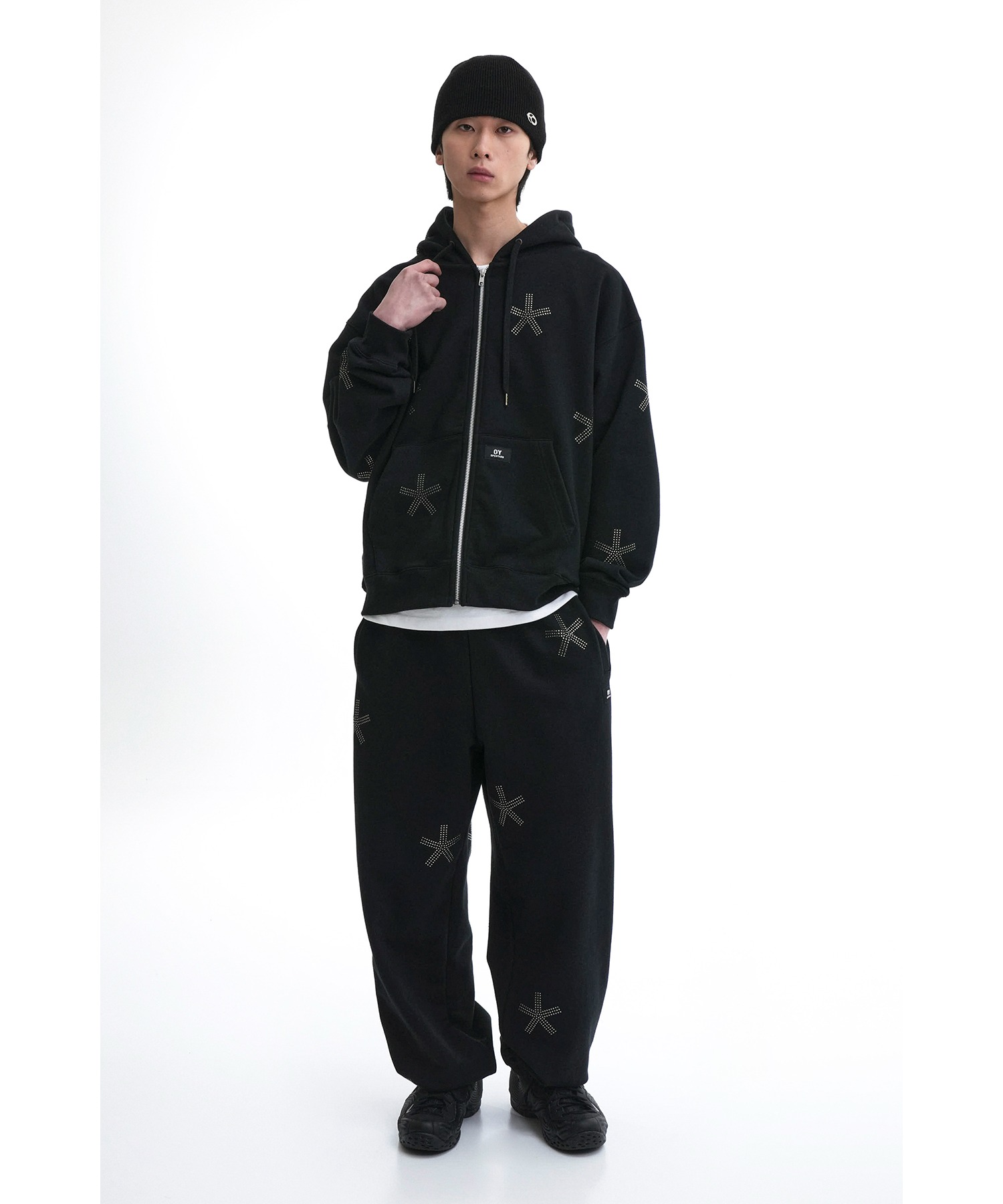 パーカー・フーディ Stone  Jersey Hoodie With Logo Badge Gray Logo-Appliquéd Garment-Dyed Cotton-Jersey Hoodie
