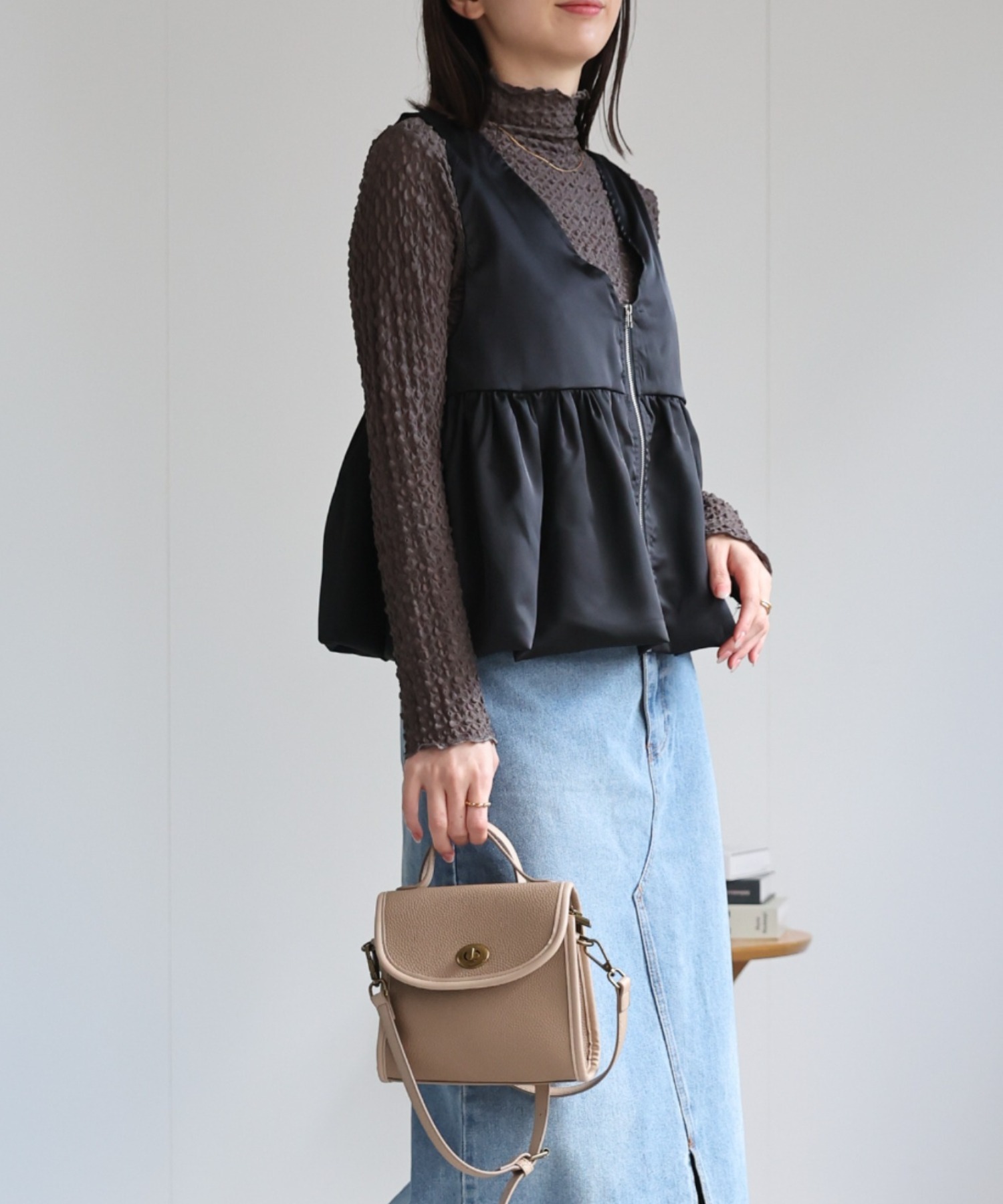 model：162cm 着用サイズ：F