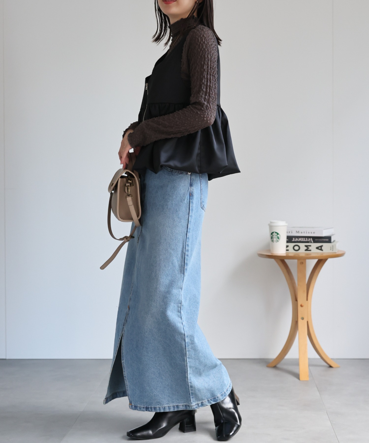 model：162cm 着用サイズ：F