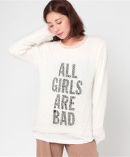 ALL GIRLS ARE BAD pt モヘヤプルオーバー