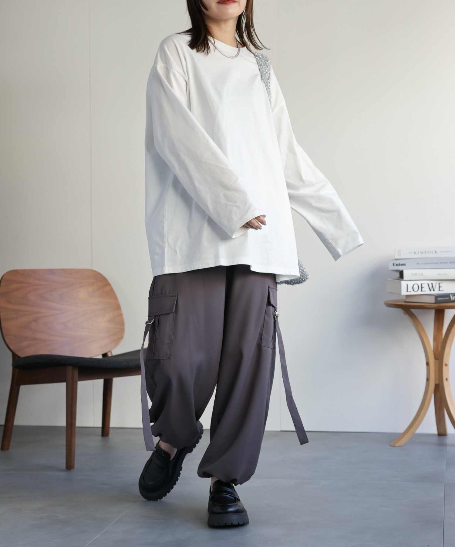 model : 162cm 着用サイズ : FREE
