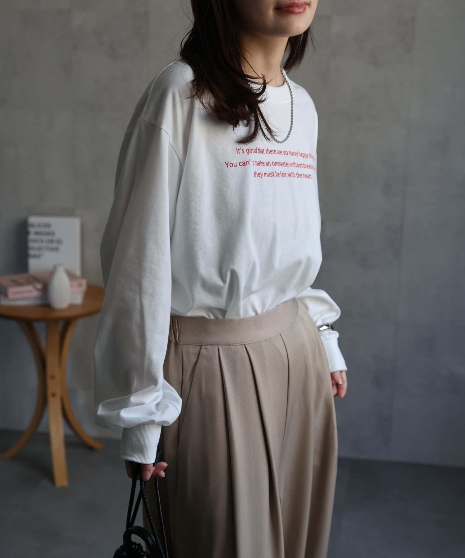 model : 156cm 着用サイズ : FREE