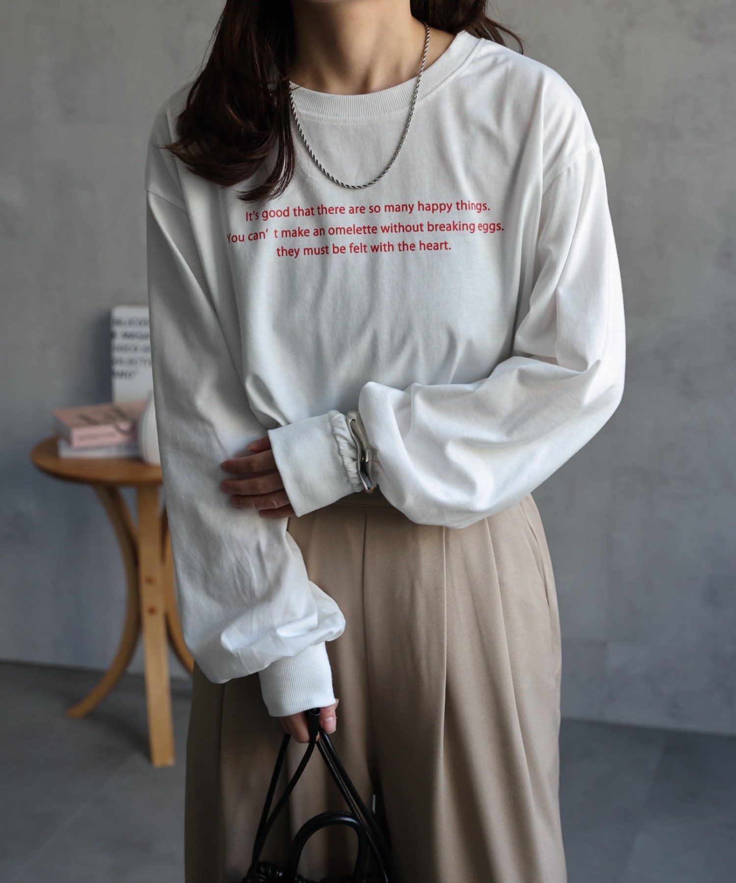 model : 156cm 着用サイズ : FREE