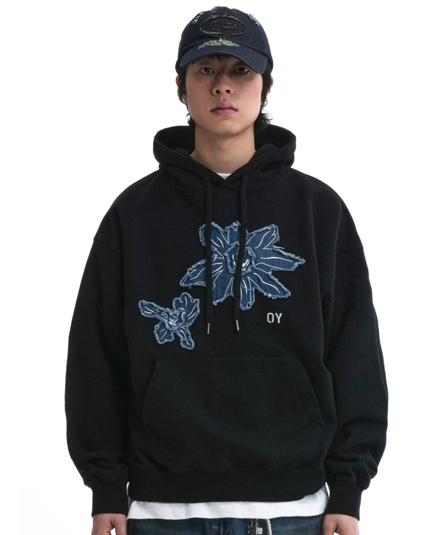 OPENYARD OY ブラックパーカー サイズ2 OY OPENYARD ジップパーカー 黒 くま - メルカリ