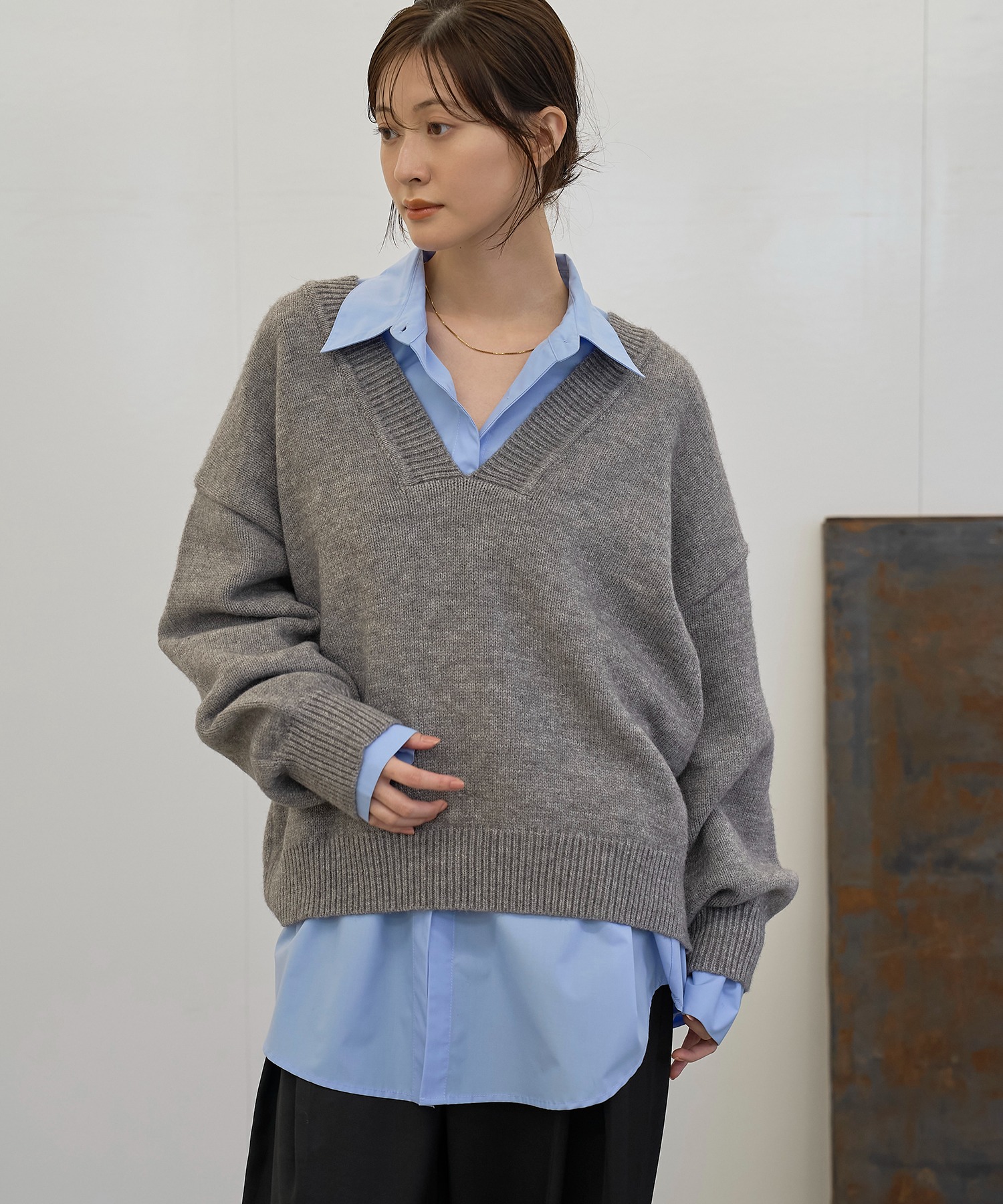 model：H166　着用サイズ：F