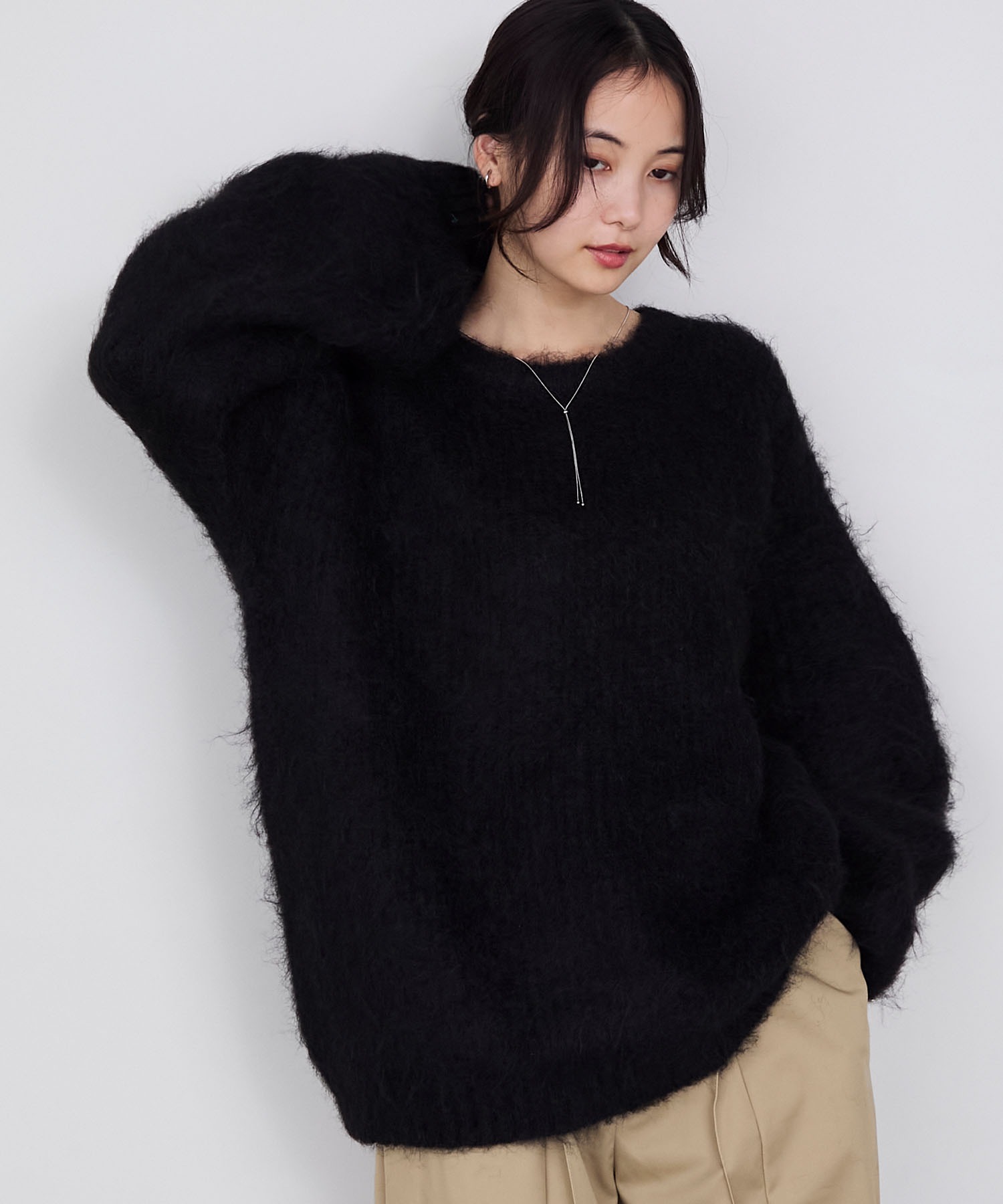 j*o様 【希少品】【新品に近し】45R　ニットソー　サイズM(星2つ） 45Rギマニットソーの908長袖Tシャツ: WOMEN｜45R