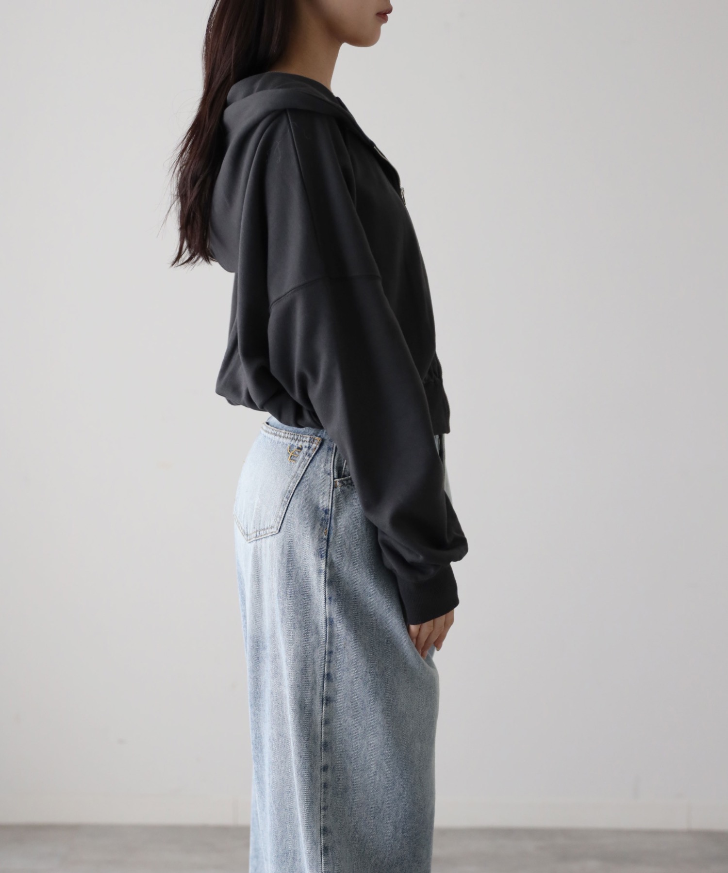 model：164cm. 着用サイズ：FREE