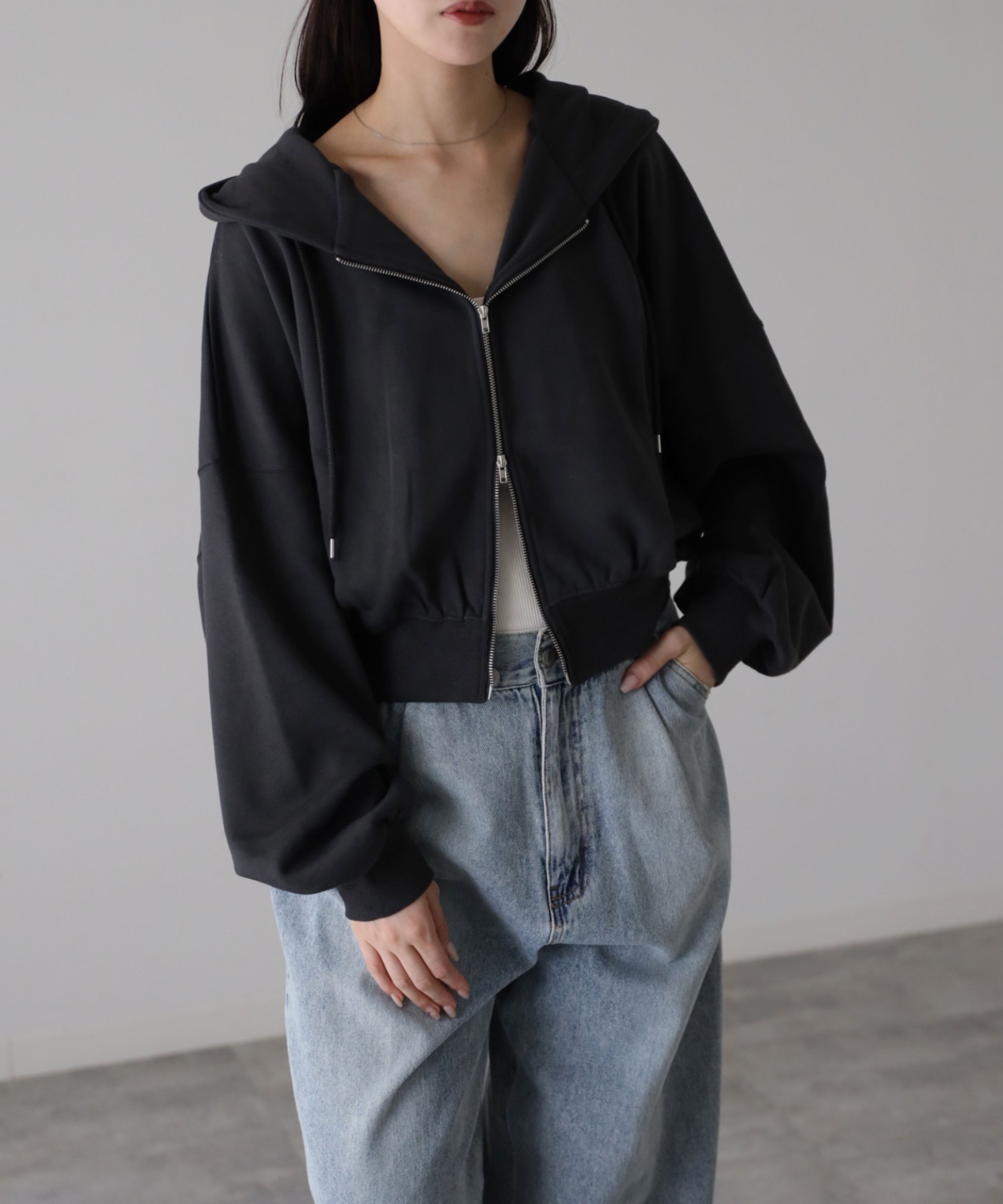 model：164cm. 着用サイズ：FREE
