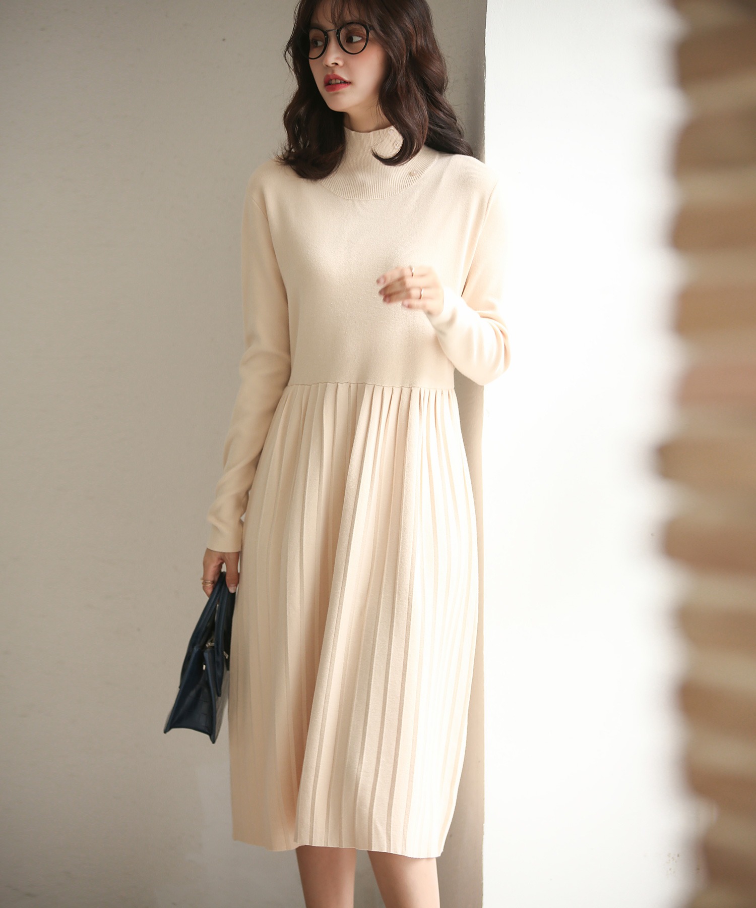 ハイネックウエスト切り替えプリーツニットワンピース Diskominfo Pemalangkab Go Id